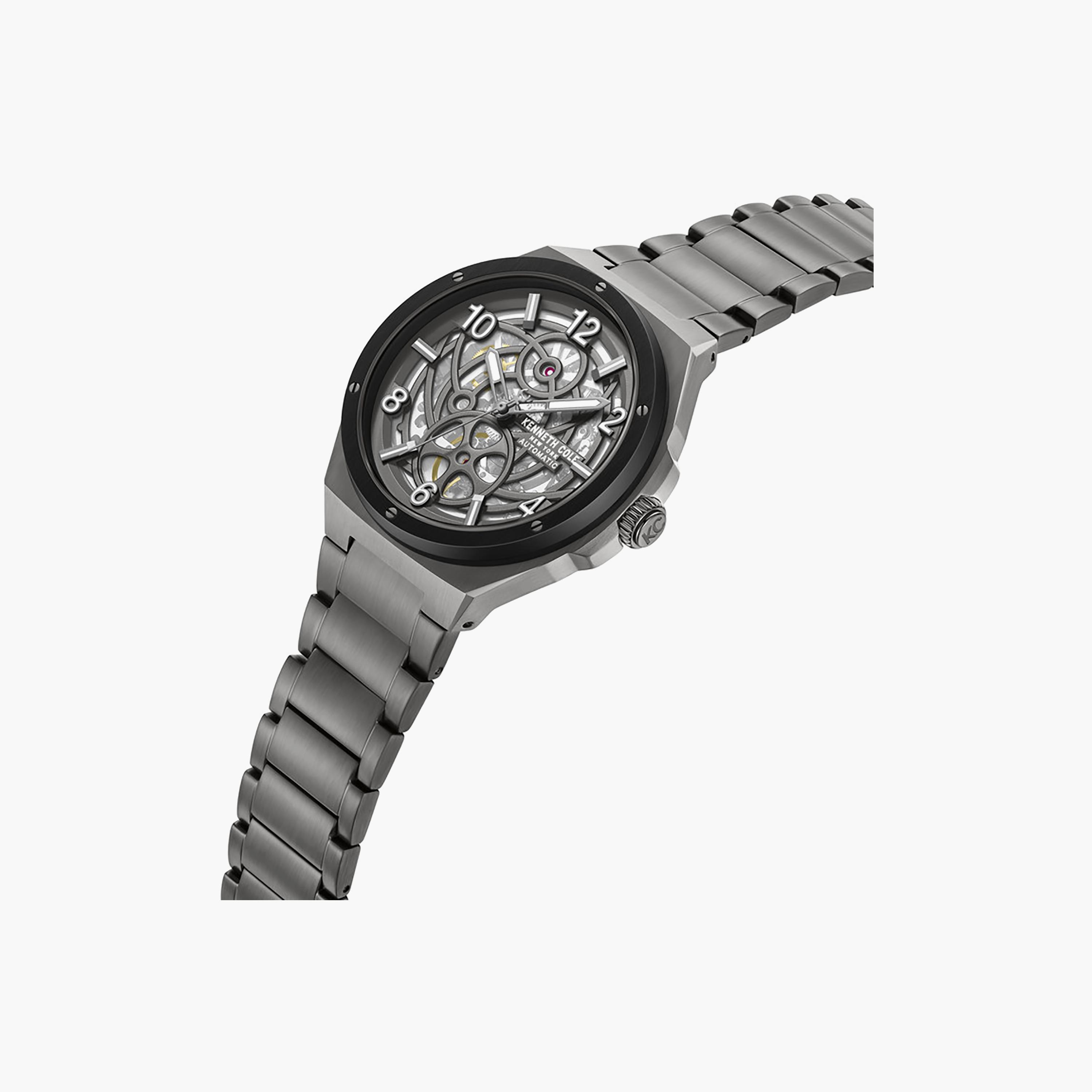 Gun Dial Stainless Steel Bracelet Multifunction Watch for Men 43.5mm-men-watchesandjewellery-watches-image-2