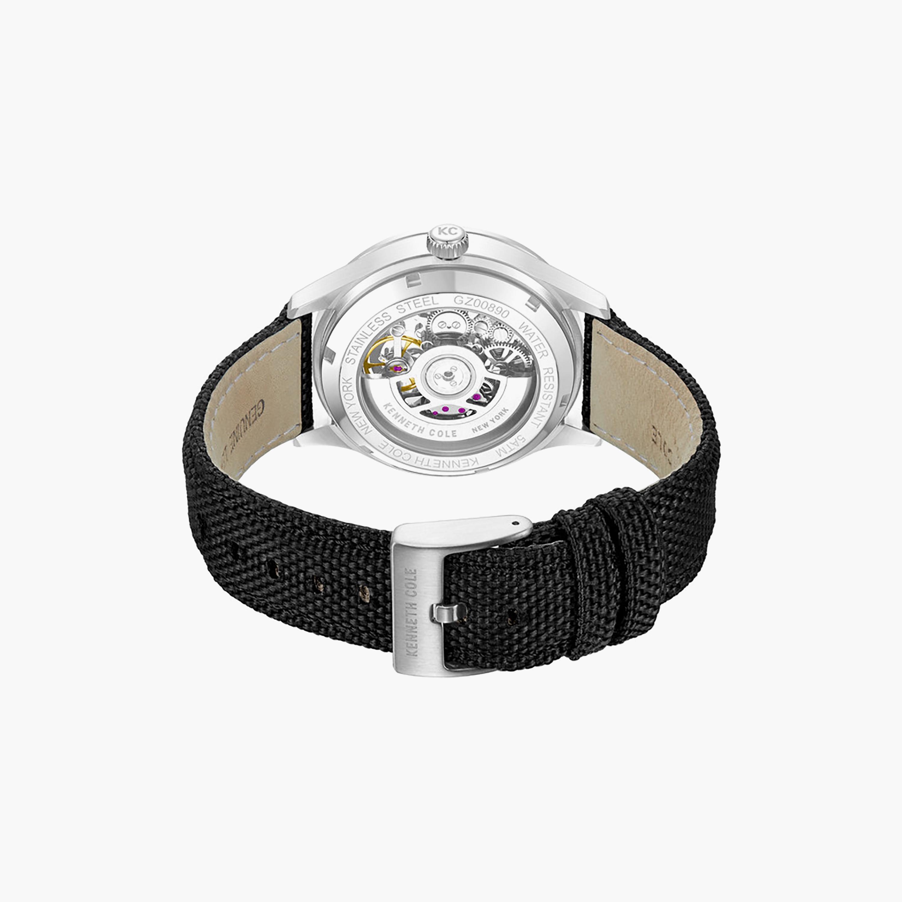 Black Dial Leather Strap Multifunction Watch for Men 43.5mm-men-watchesandjewellery-watches-image-4