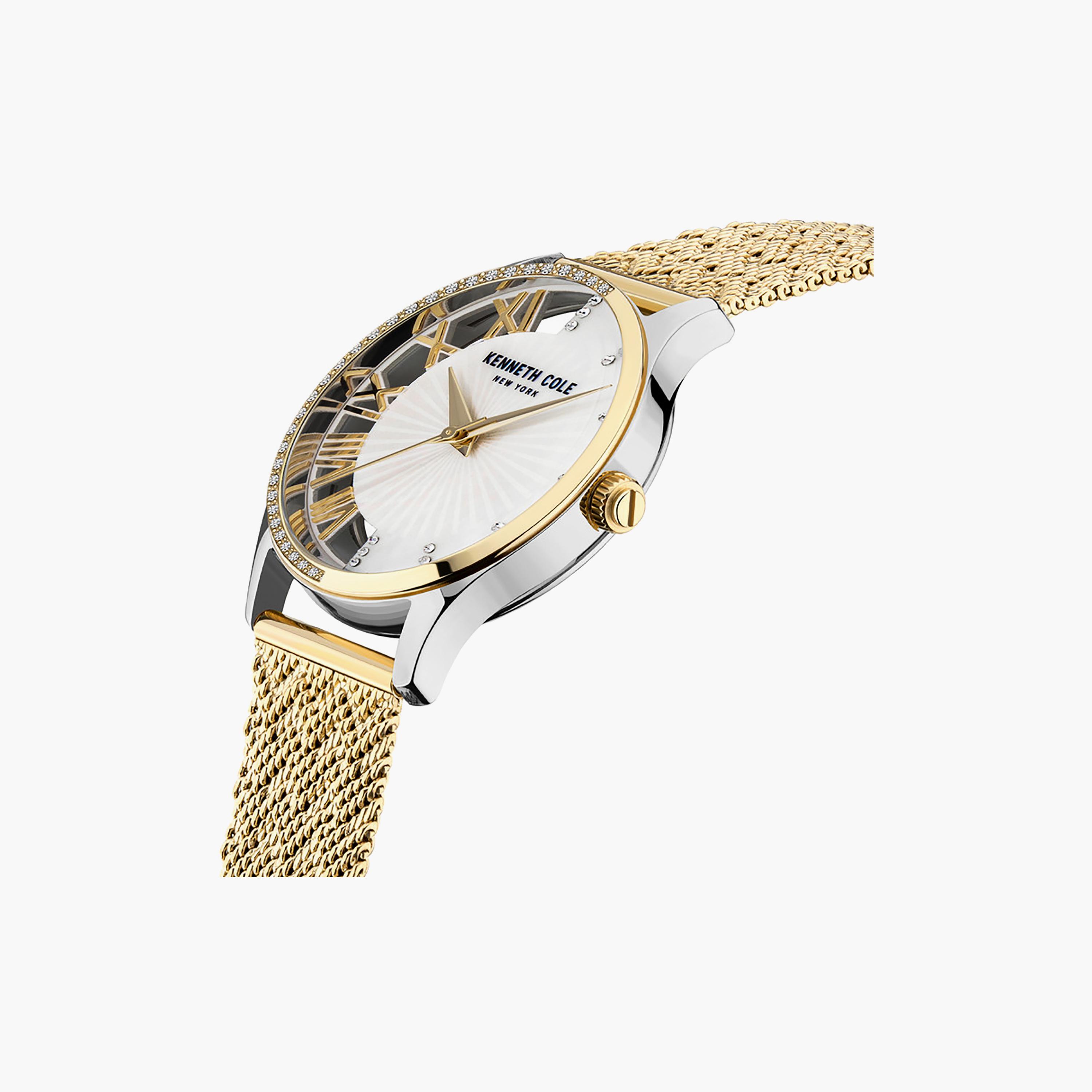 Mother Of Pearl Dial Stainless Steel Bracelet Analog Watch for Women 36mm-women-watchesandjewellery-watches-image-2