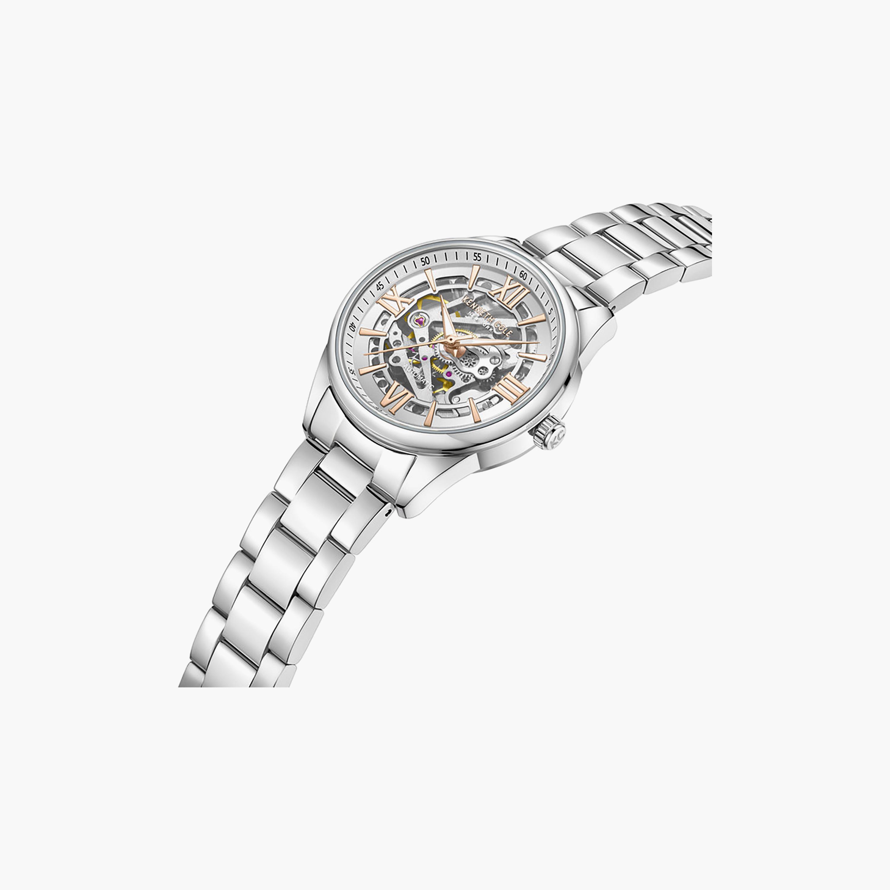 Silver Dial Stainless Steel Bracelet Multifunction Watch for Women 36mm-women-watchesandjewellery-watches-image-2