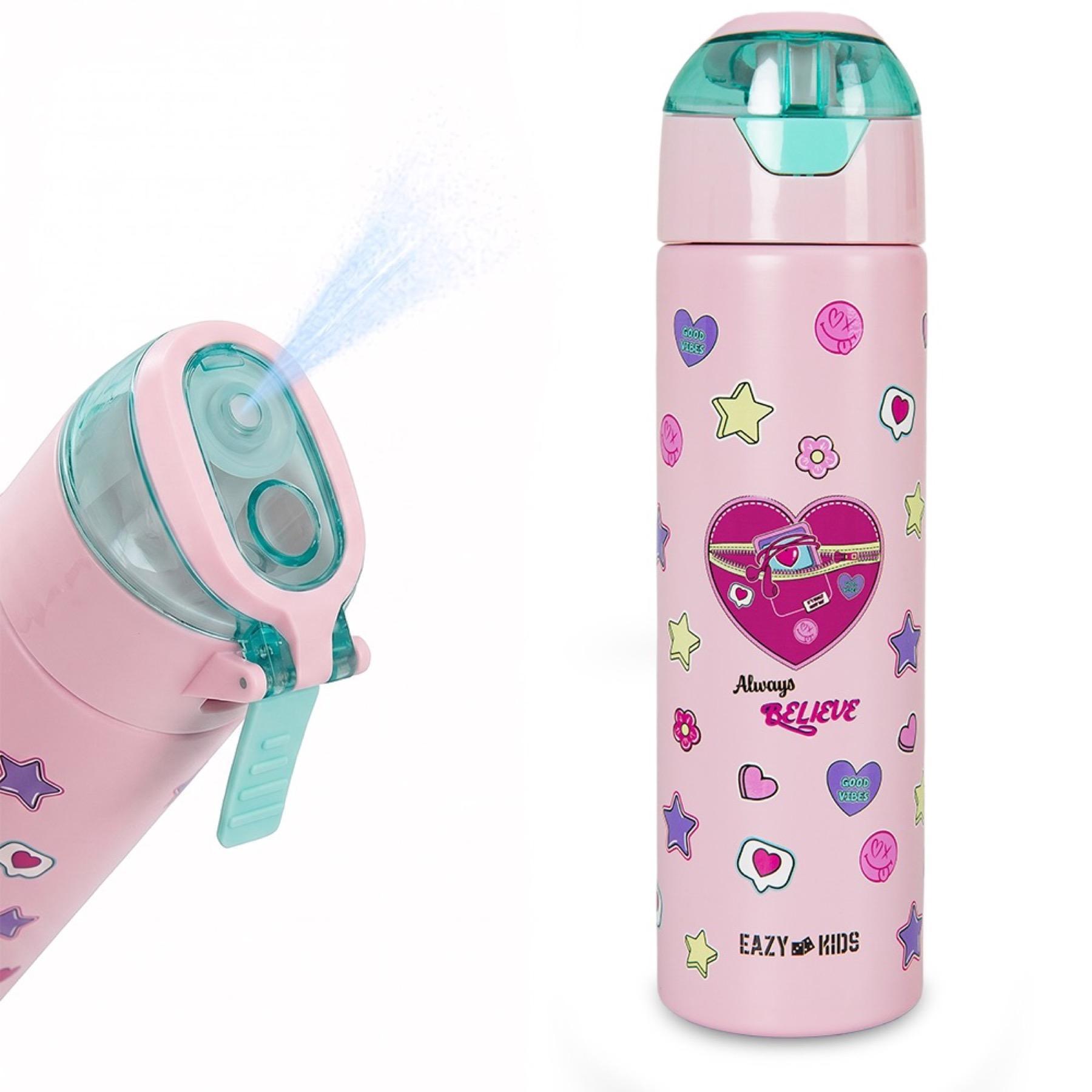 Eazy Kids Insulated Stainless Steel Water Bottle with Spray - 640 ml