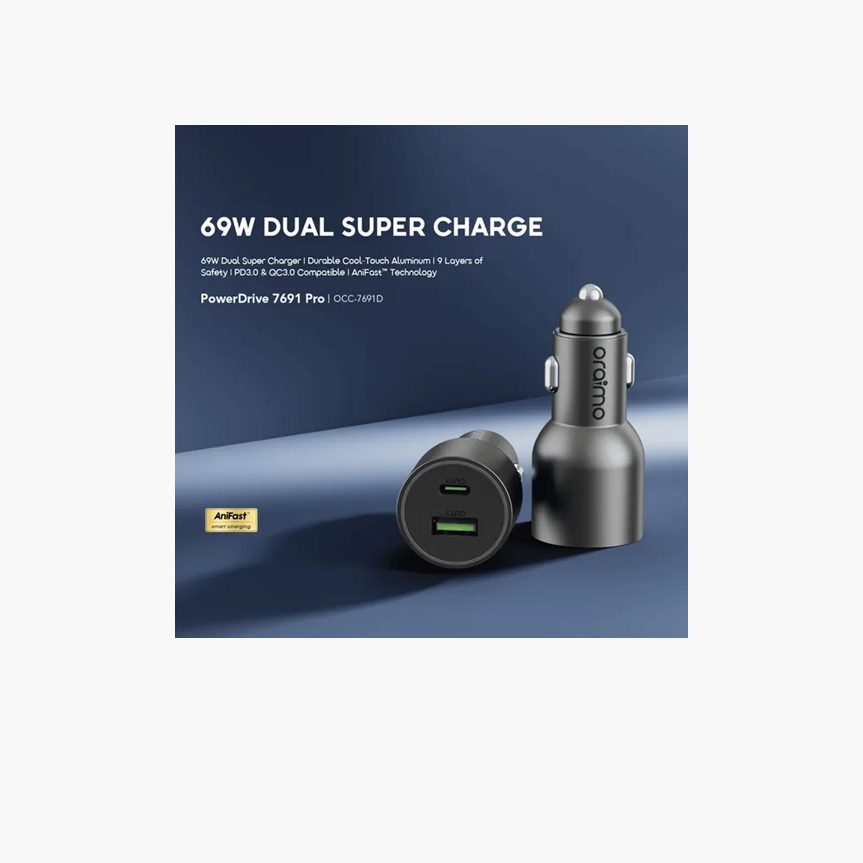 Oraimo PowerDrive Pro USB-C and USB Ports 69W - Chrome-electronics-accessories-mobileaccesories-image-3