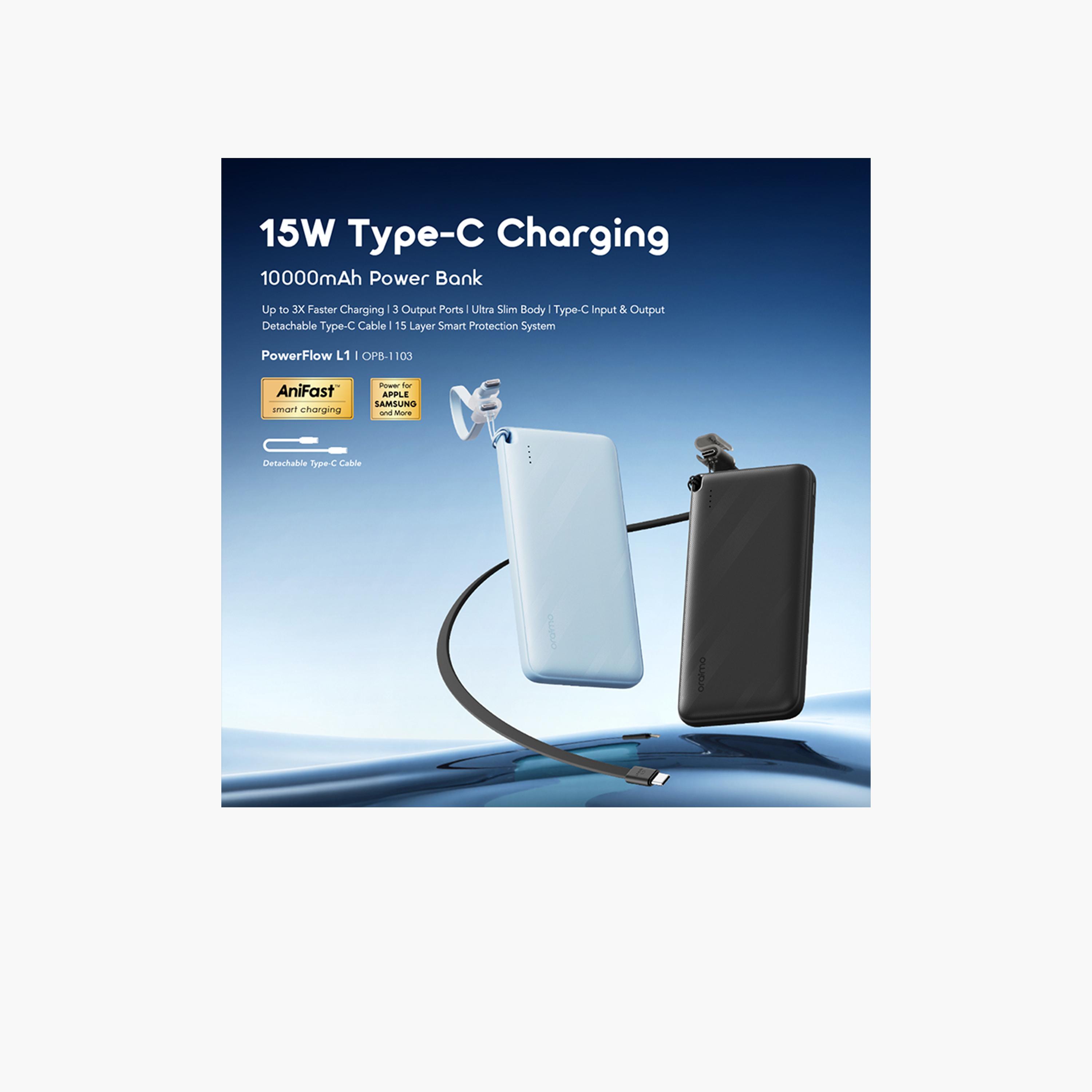 Oraimo PowerFlow L1 Power Bank 10000 mAh 15W - Black-electronics-accessories-mobileaccesories-image-3