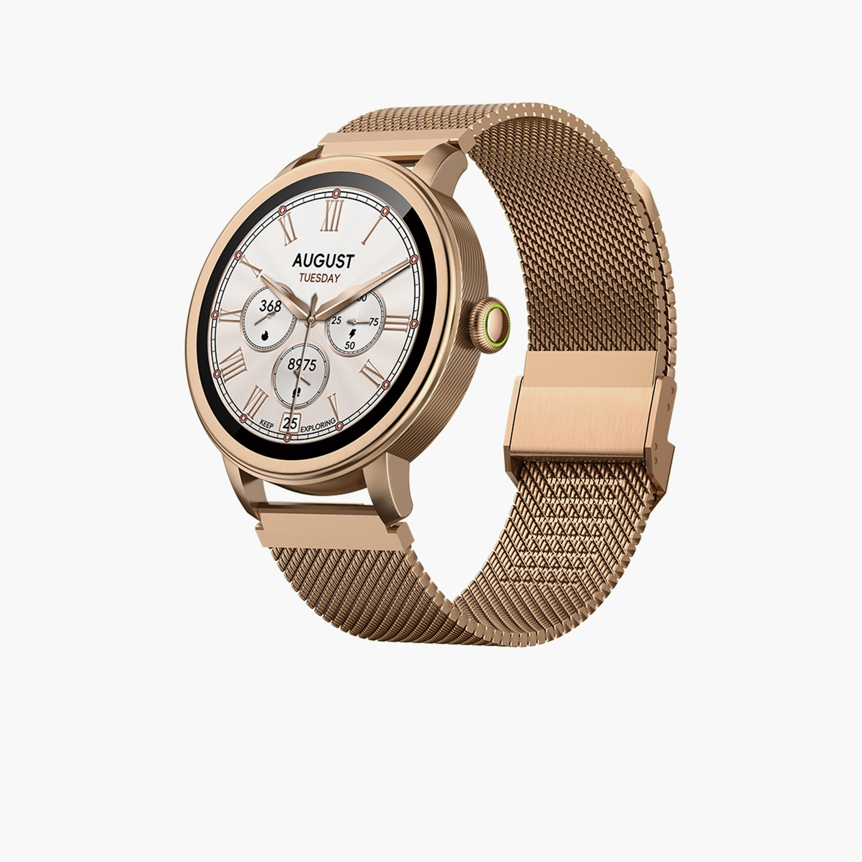 Oraimo Watch Muse 1.32" AMOLED Vivid Colors Smart Watch - Gold-electronics-smartwatches-image-1