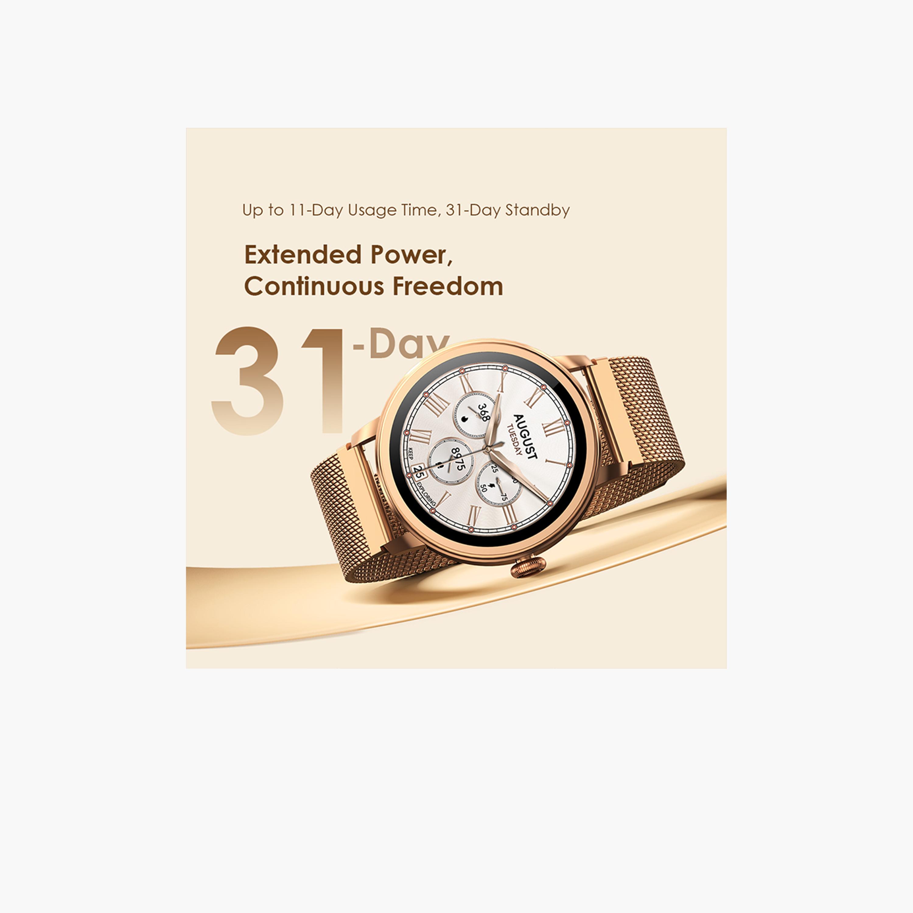 Oraimo Watch Muse 1.32" AMOLED Vivid Colors Smart Watch - Gold-electronics-smartwatches-image-3