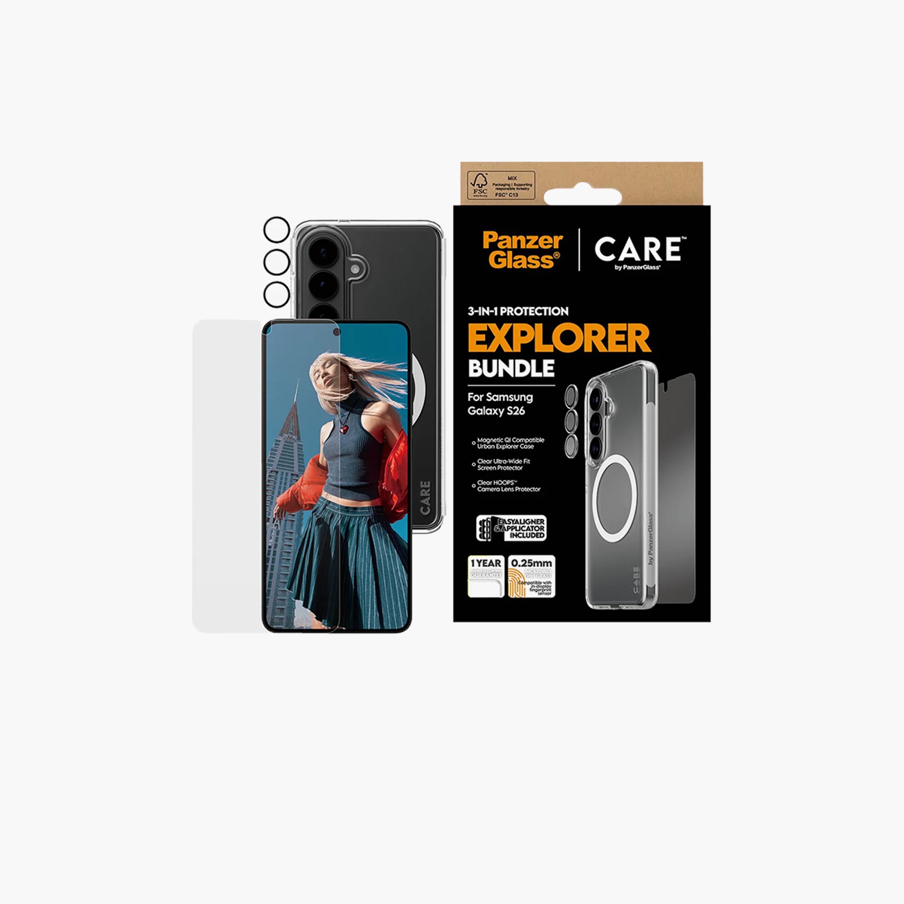 PanzerGlass CARE Explorer Bundle 3-in-1 Samsung Galaxy 26 - Clear-electronics-accessories-mobileaccesories-image-1