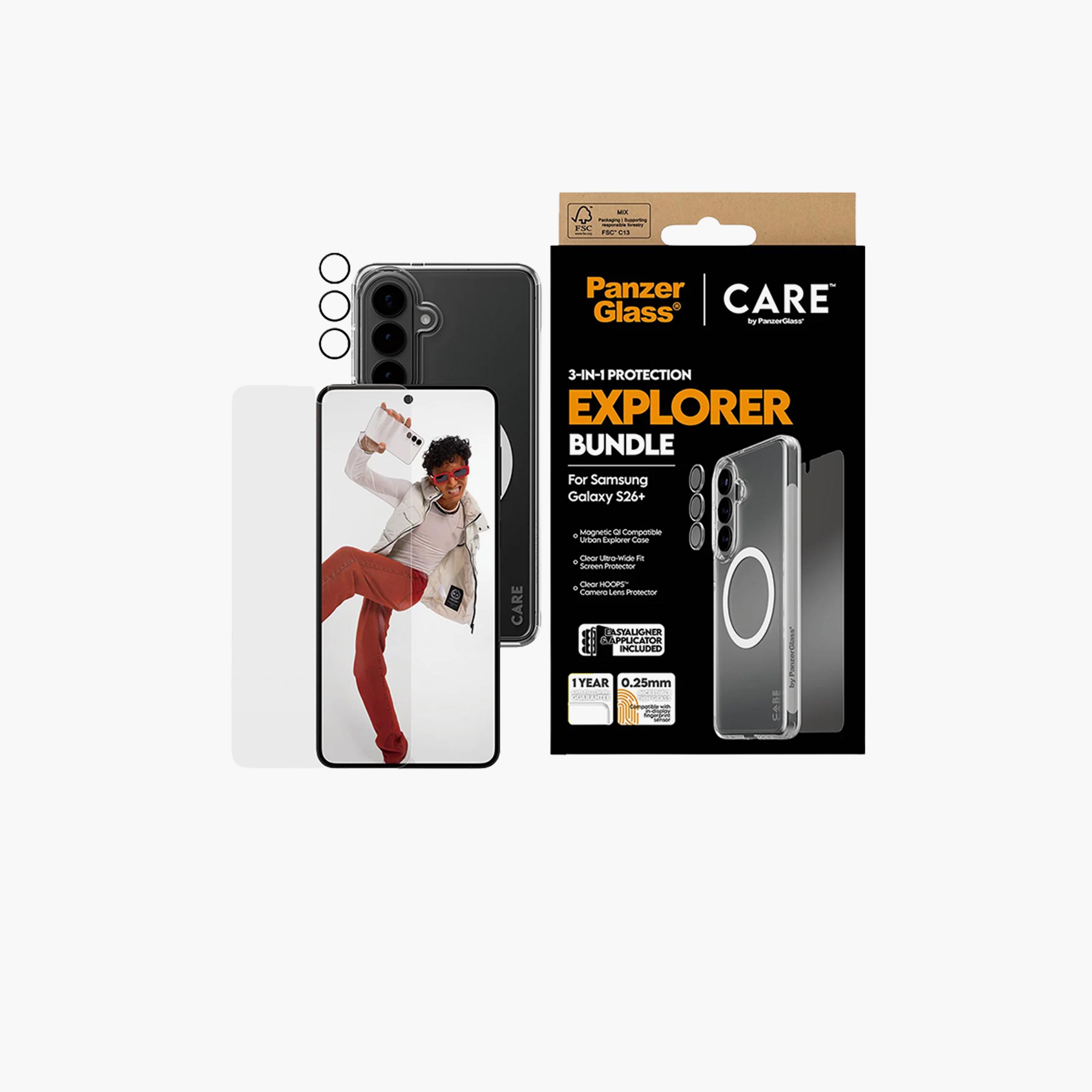 PanzerGlass CARE Explorer Bundle 3-in-1 Samsung Galaxy 26 Plus - Clear-electronics-accessories-mobileaccesories-image-1