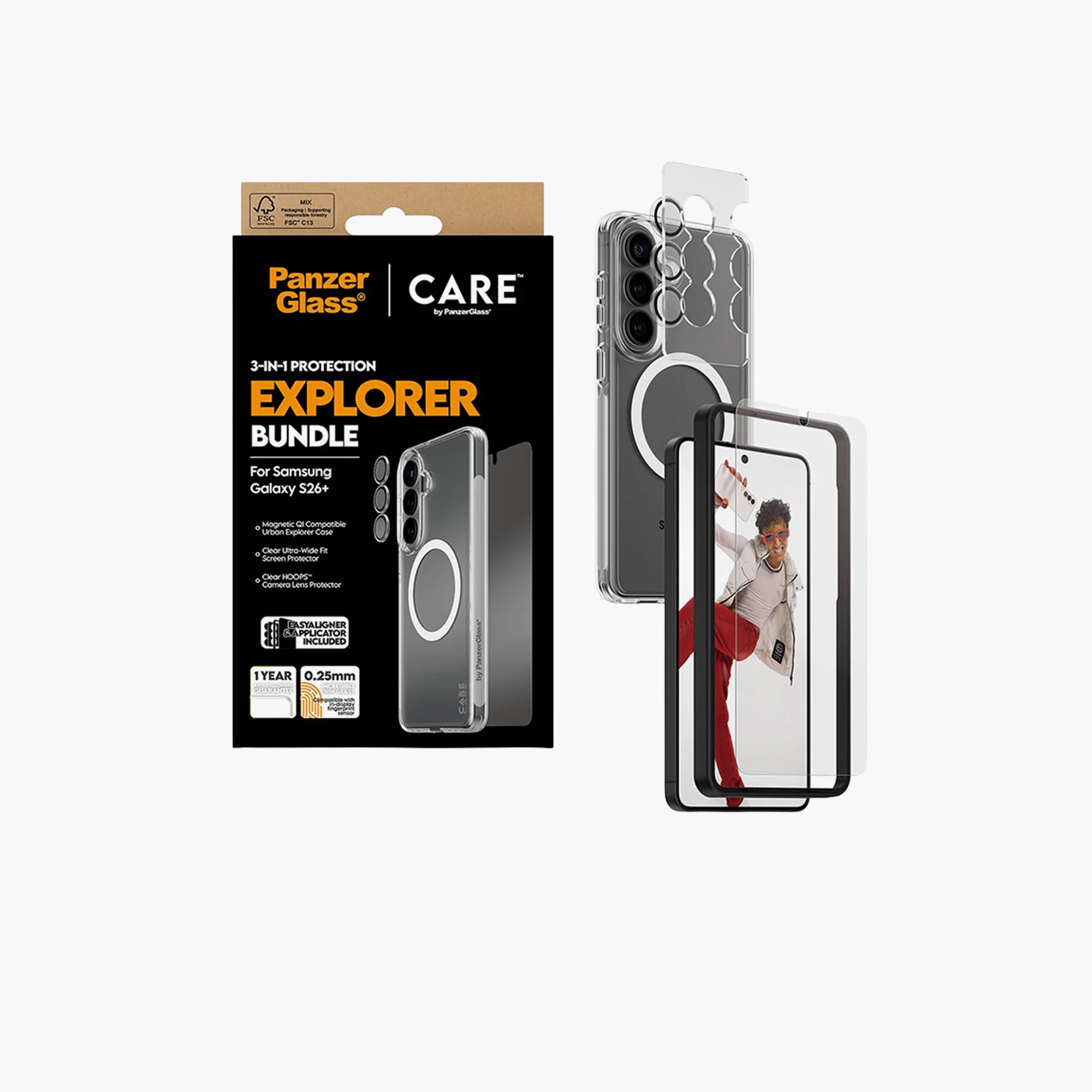 PanzerGlass CARE Explorer Bundle 3-in-1 Samsung Galaxy 26 Plus - Clear-electronics-accessories-mobileaccesories-image-2