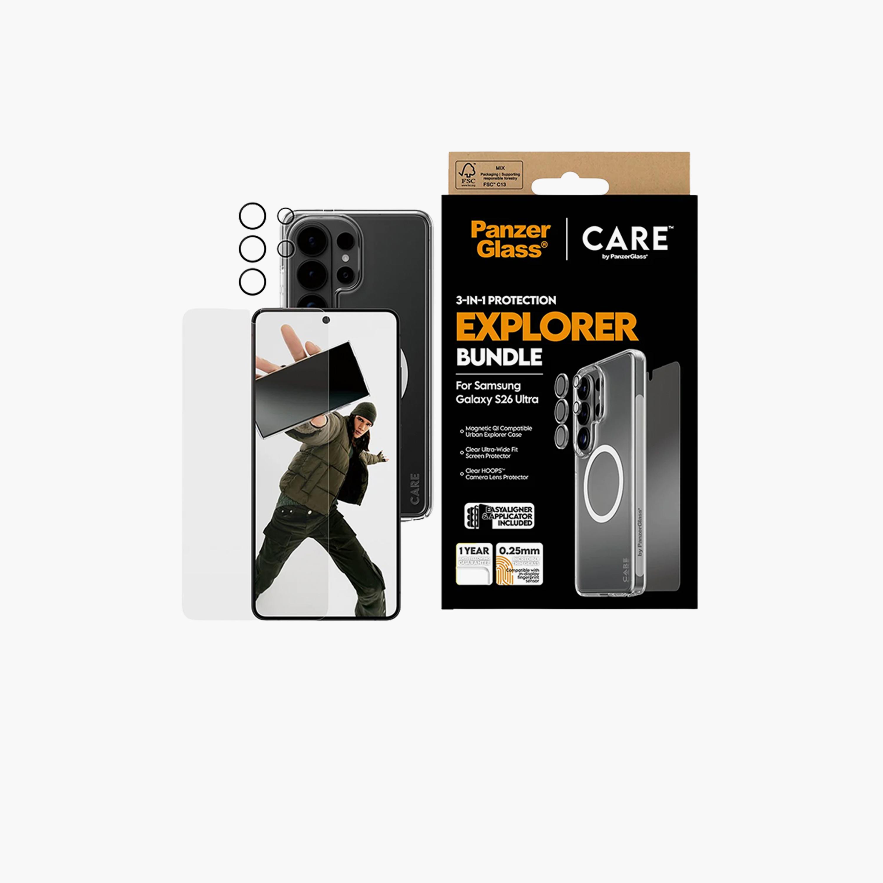 PanzerGlass CARE Explorer Bundle 3-in-1 Samsung Galaxy 26 Ultra - Clear-electronics-accessories-mobileaccesories-image-1