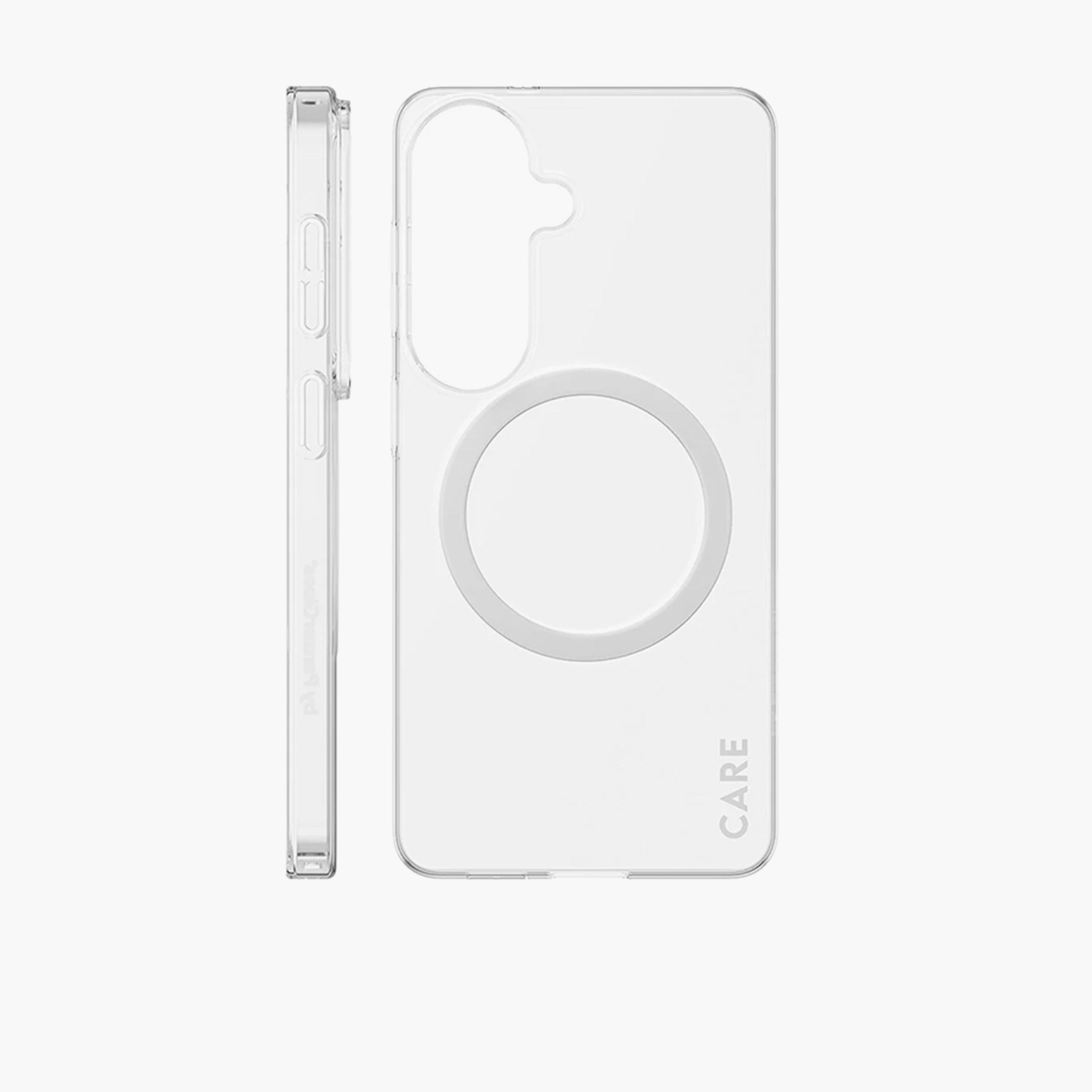 بانزر غلاس - حافظة كير سل1م أبيض بتقنية Qi لهاتف سامسونج جالاكسي S26 - شفاف-electronics-accessories-mobileaccesories-image-3