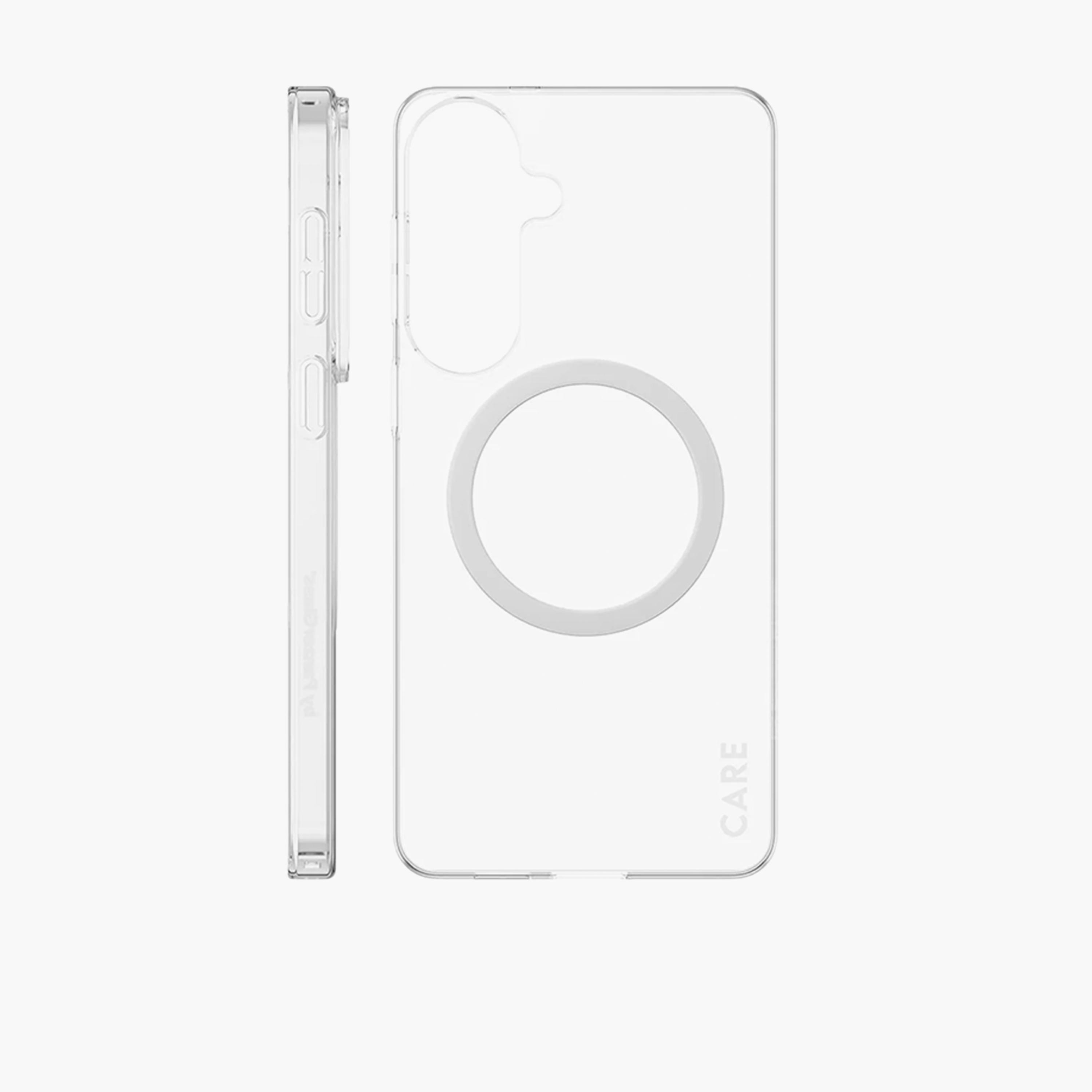 بانزر غلاس - حافظة كير سل1م شفاف بتقنية Qi باللون الأبيض لهاتف سامسونج جالاكسي S26 بلس-electronics-accessories-mobileaccesories-image-3