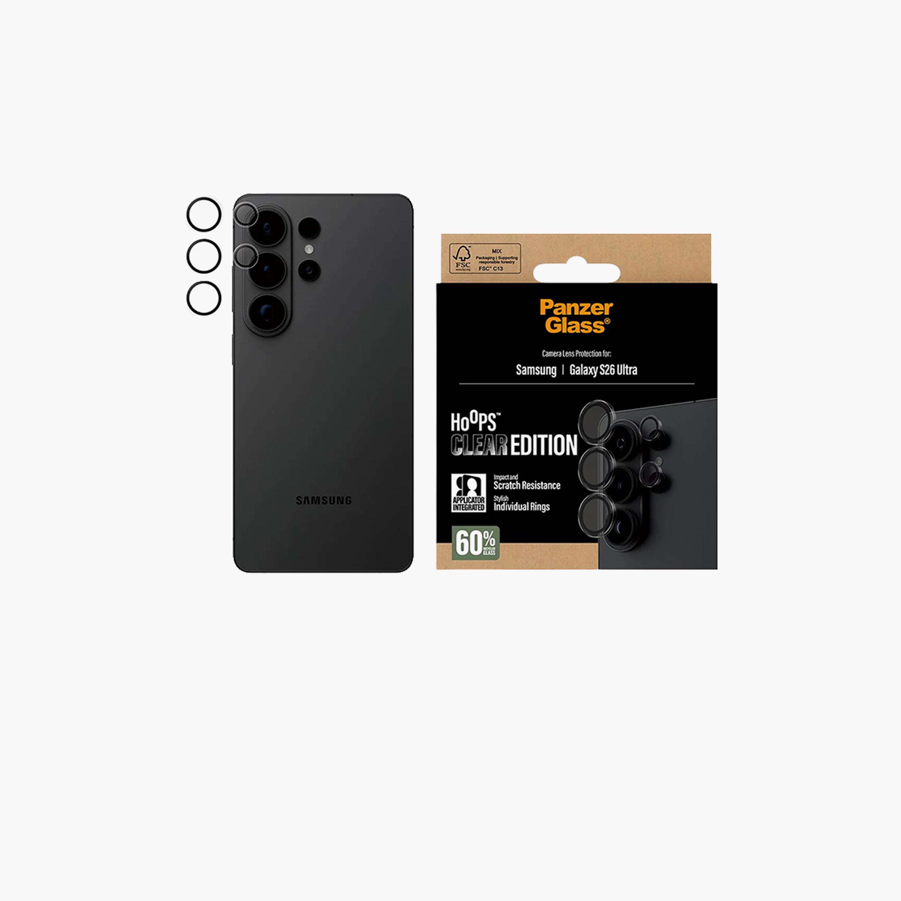 بانزر غلاس - واقي عدسة كاميرا شفاف من هوبس لهاتف سامسونج جالاكسي S26 ألترا - شفاف-electronics-accessories-mobileaccesories-image-1