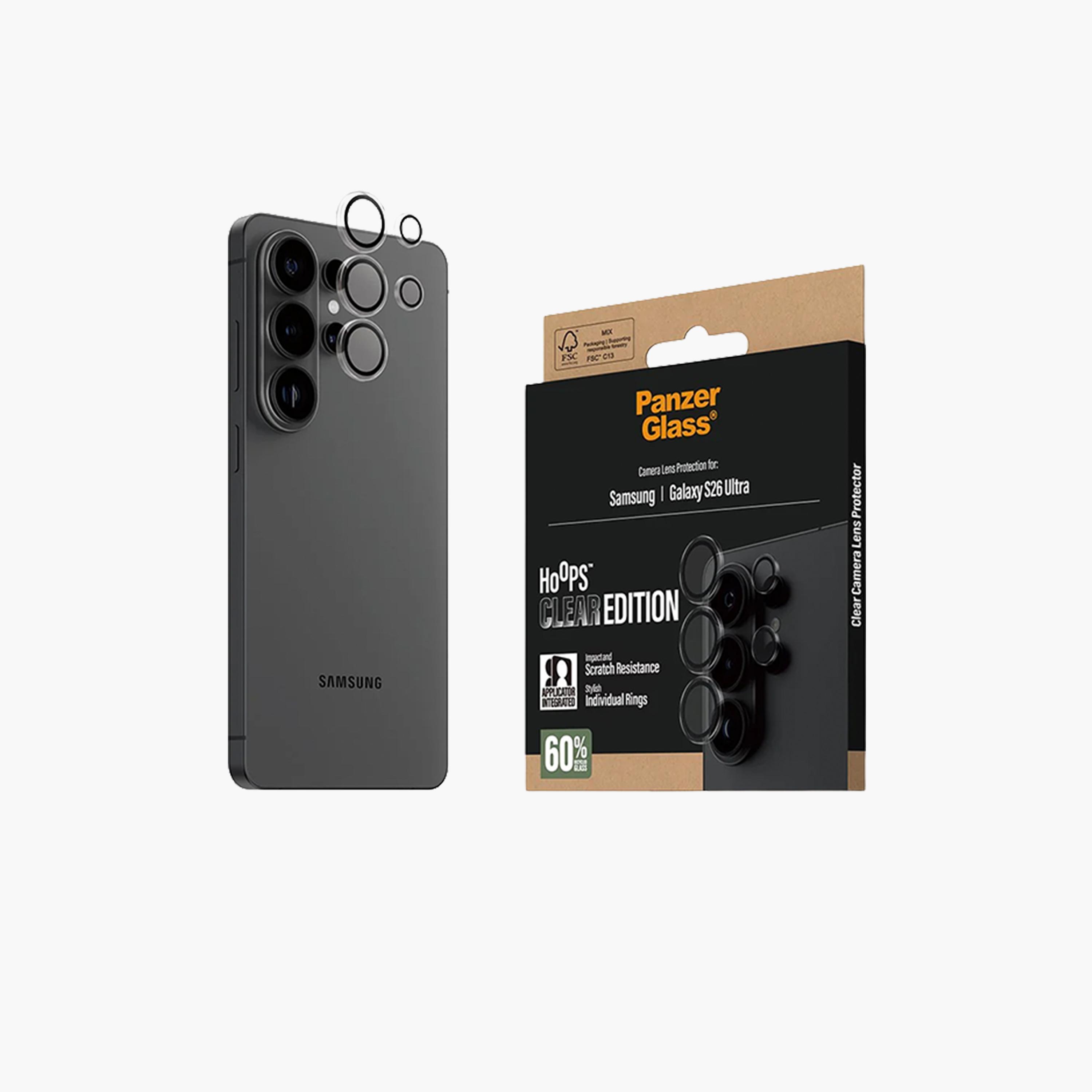 بانزر غلاس - واقي عدسة كاميرا شفاف من هوبس لهاتف سامسونج جالاكسي S26 ألترا - شفاف-electronics-accessories-mobileaccesories-image-2