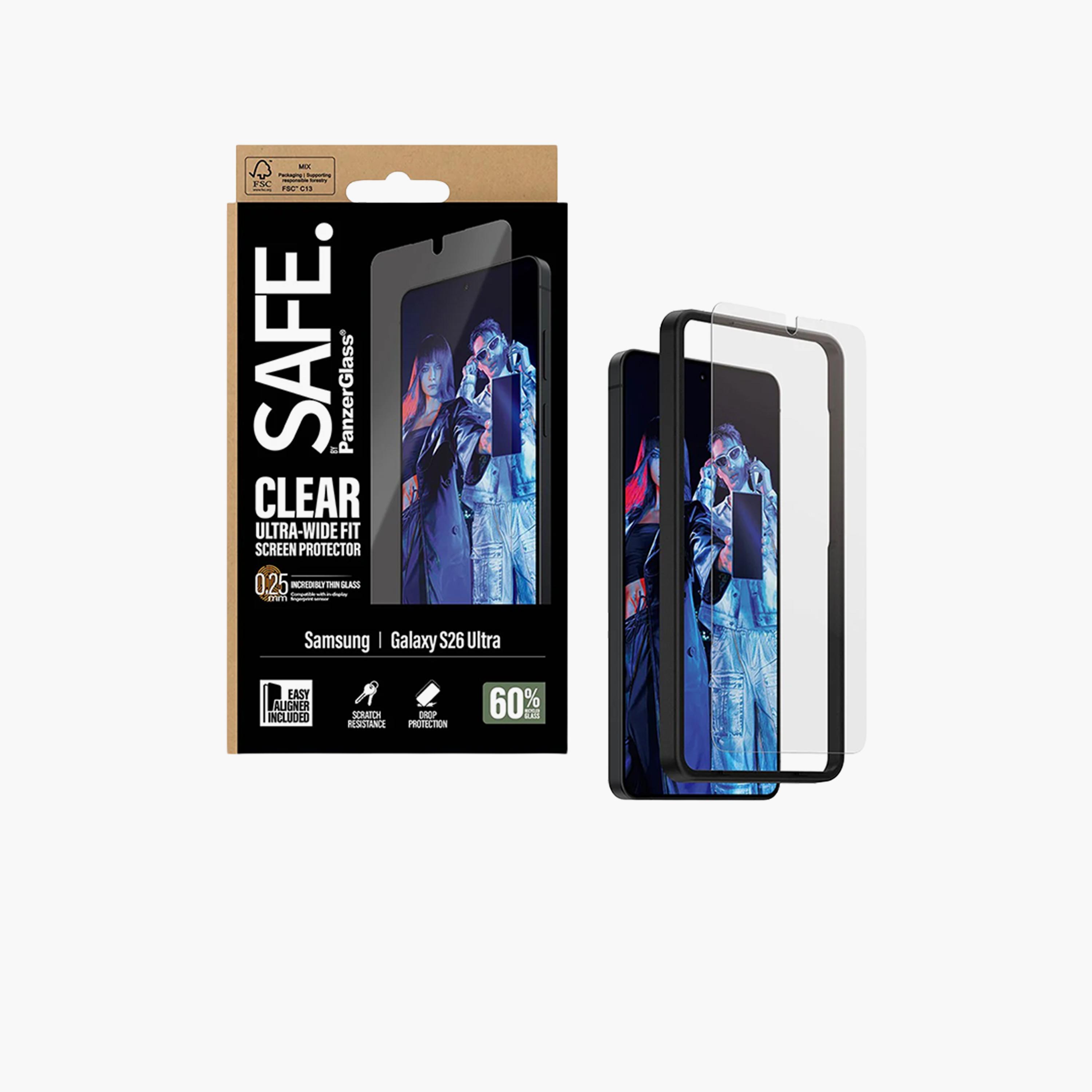 PanzerGlass SAFE Screen Protector Ultra-Wide-Fit EasyAligner Samsung Galaxy S26 Ultra - Clear-electronics-accessories-mobileaccesories-image-2