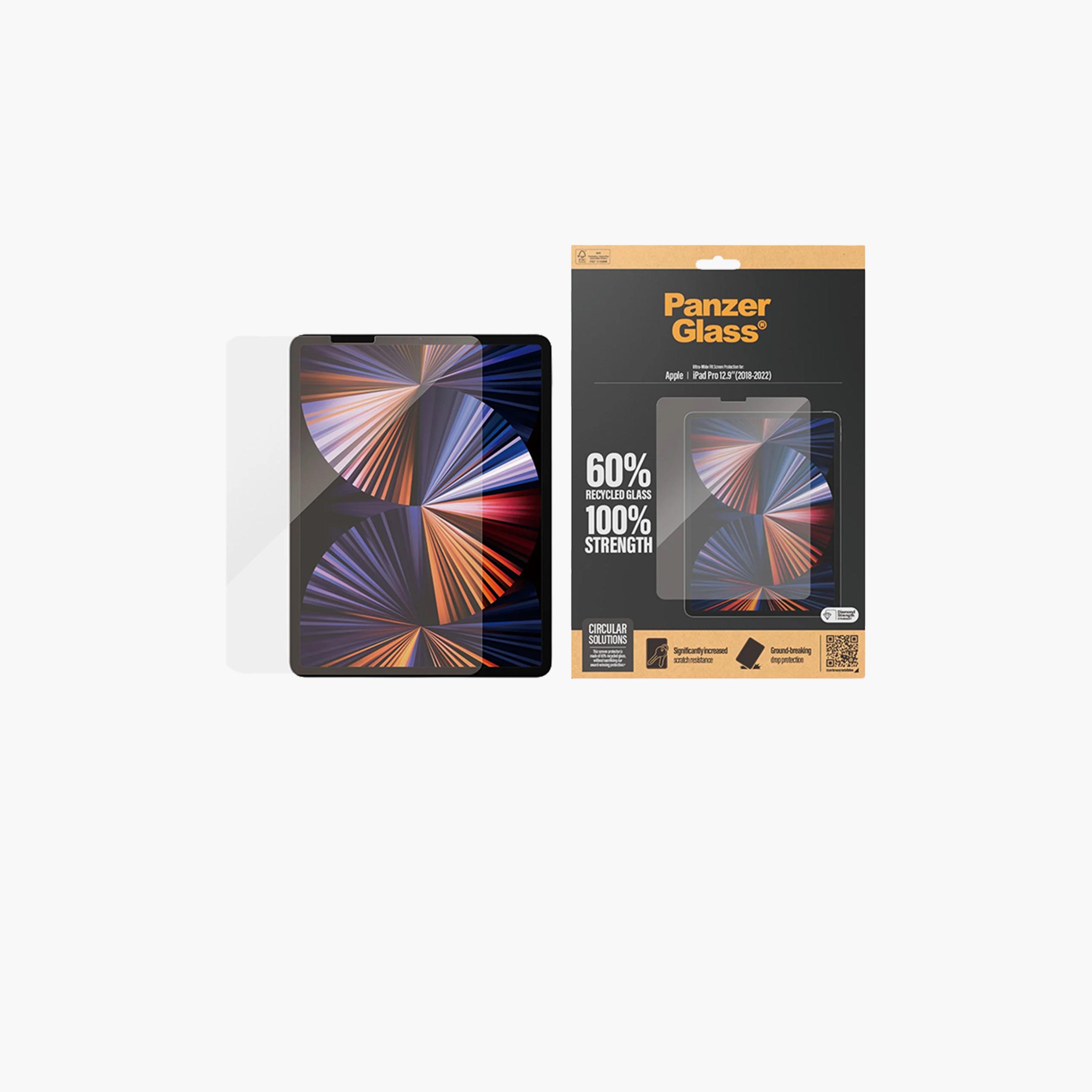 PanzerGlass Screen Protector iPad Pro 12.9" 2018-2022 Ultra Wide Fit - Clear-electronics-accessories-mobileaccesories-image-1