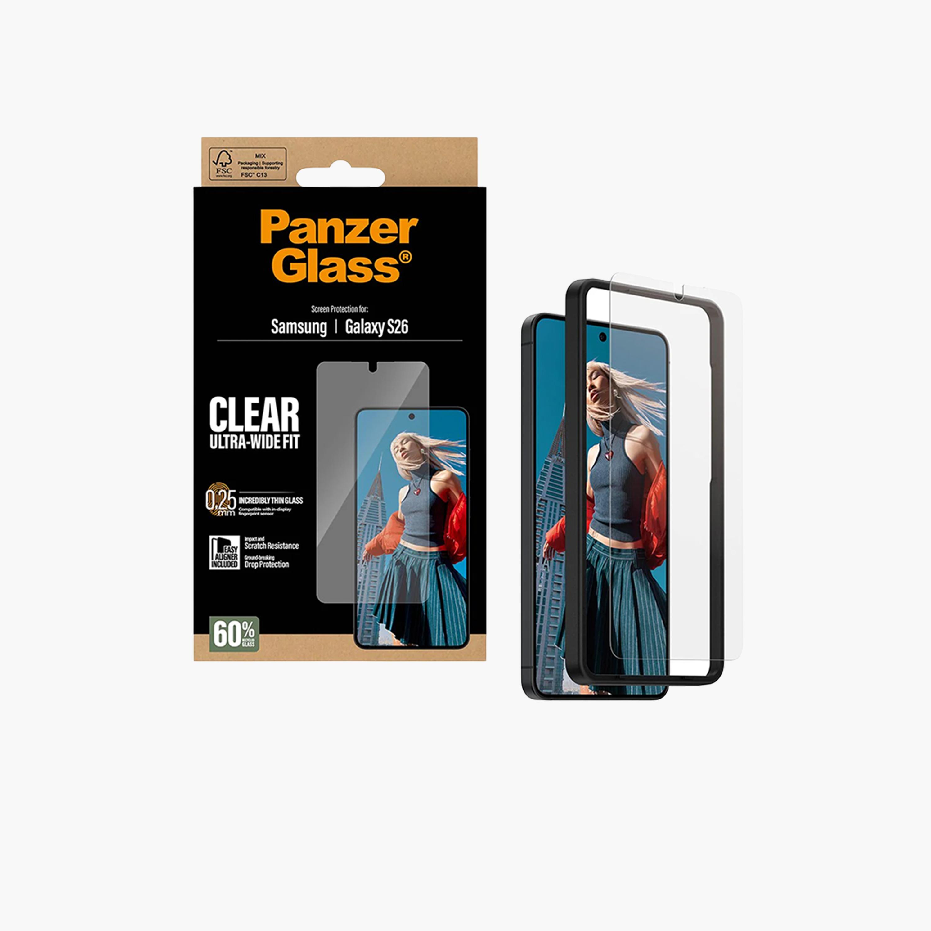 PanzerGlass Screen Protector Ultra-Wide-Fit with EasyAligner Samsung Galaxy S26 - Clear-electronics-accessories-mobileaccesories-image-2