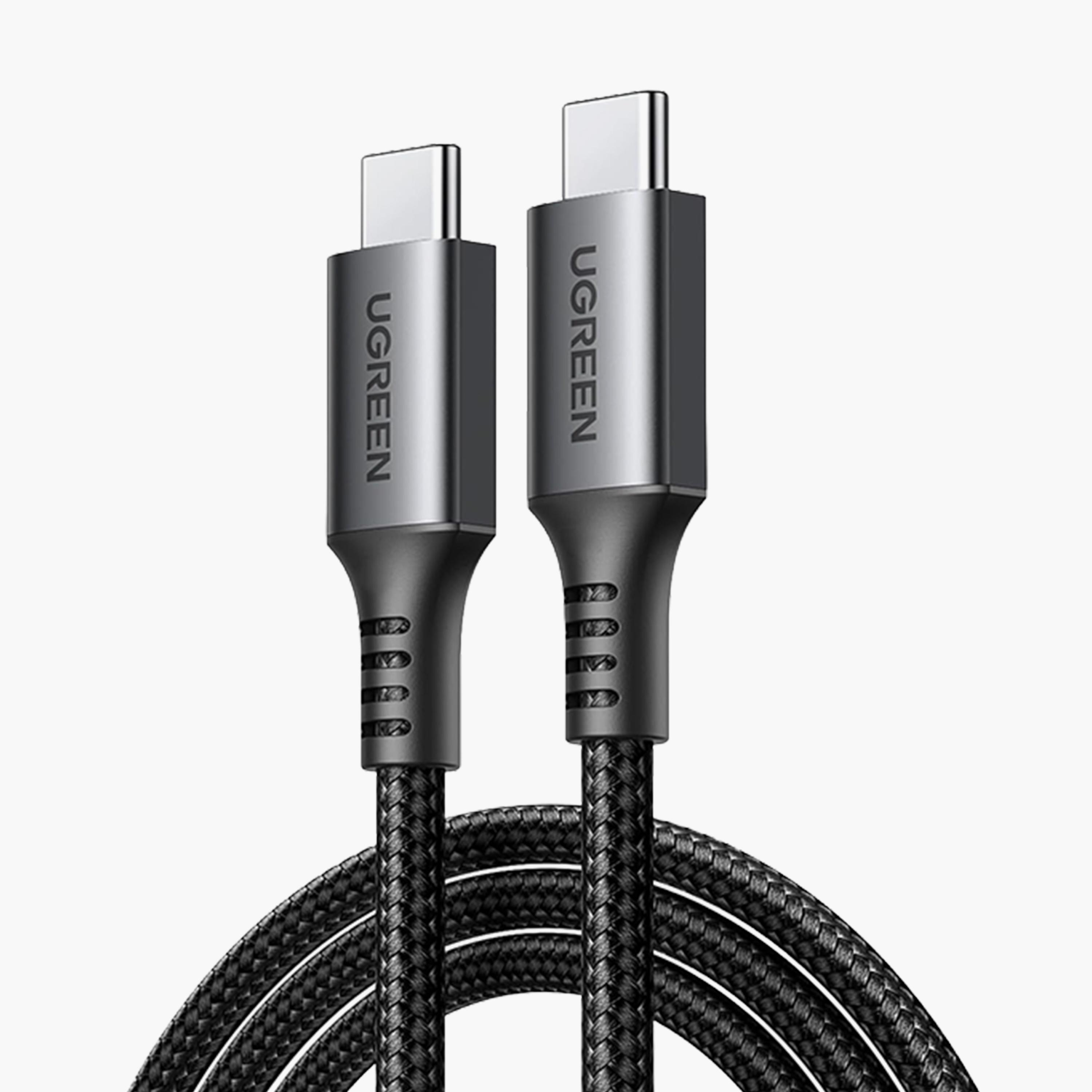 Ugreen Cable Fast Charging Braided USB-C to USB-C 1m 60W - Gray-electronics-accessories-mobileaccesories-image-1