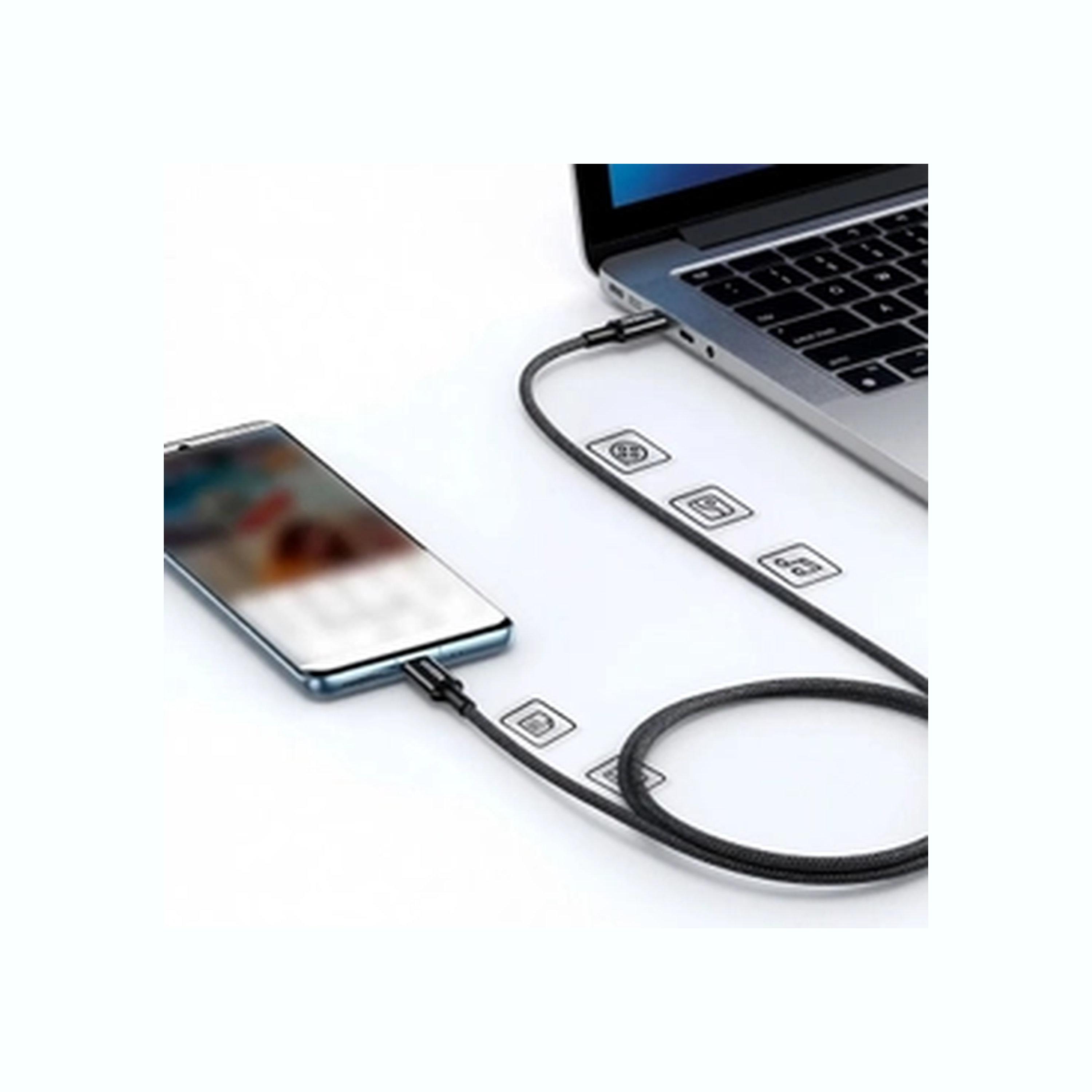 Ugreen Cable Fast Charging Braided USB-C to USB-C 5A 1m 100W - Black-electronics-accessories-mobileaccesories-image-3