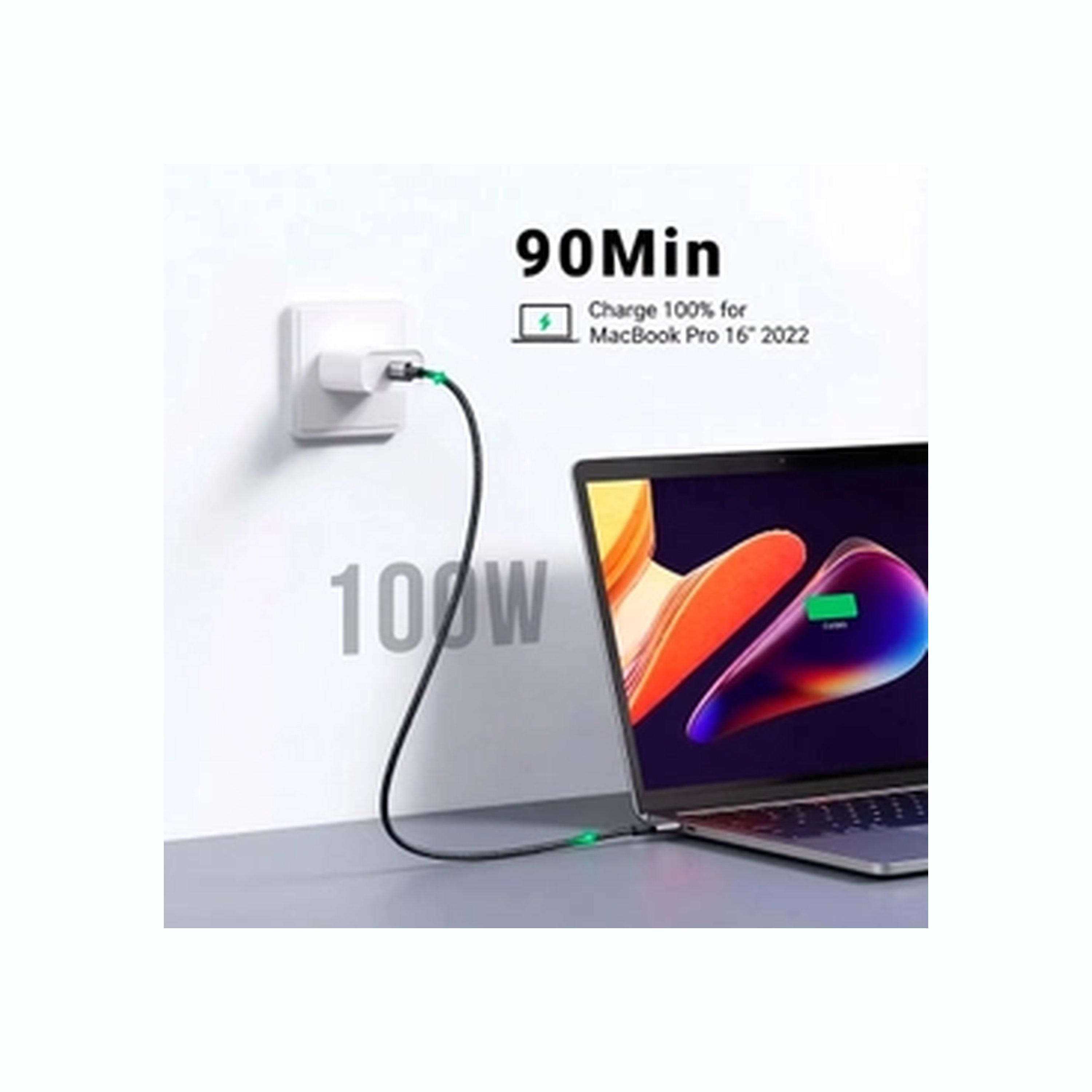 Ugreen Cable Fast Charging Braided USB-C to USB-C 5A 1m 100W - Black-electronics-accessories-mobileaccesories-image-5