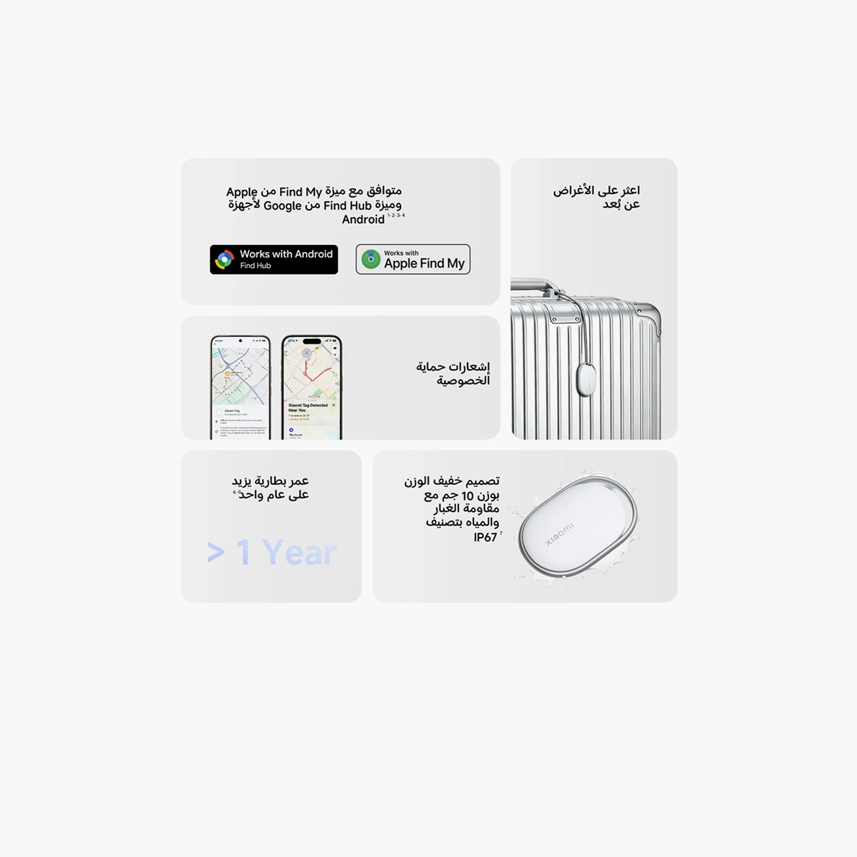 شاومي - متعقّب ذكي 4 قطع BHR08SKGL - أبيض-electronics-accessories-mobileaccesories-image-2