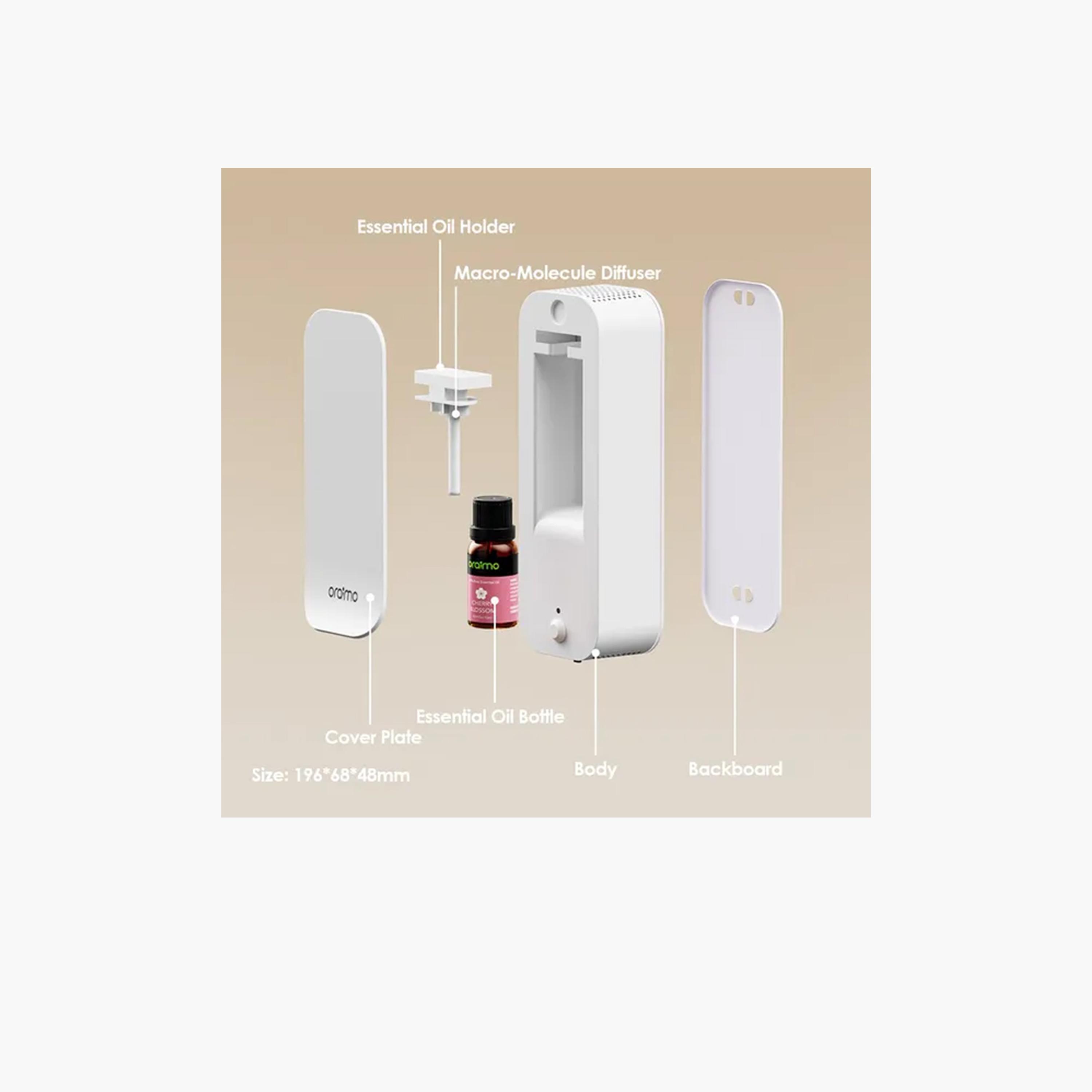 Oraimo AromaGlow Waterless Wall-mounted Aromatherapy Diffuser - White-household-decorandfragrance-homefragrance-diffusers-image-2