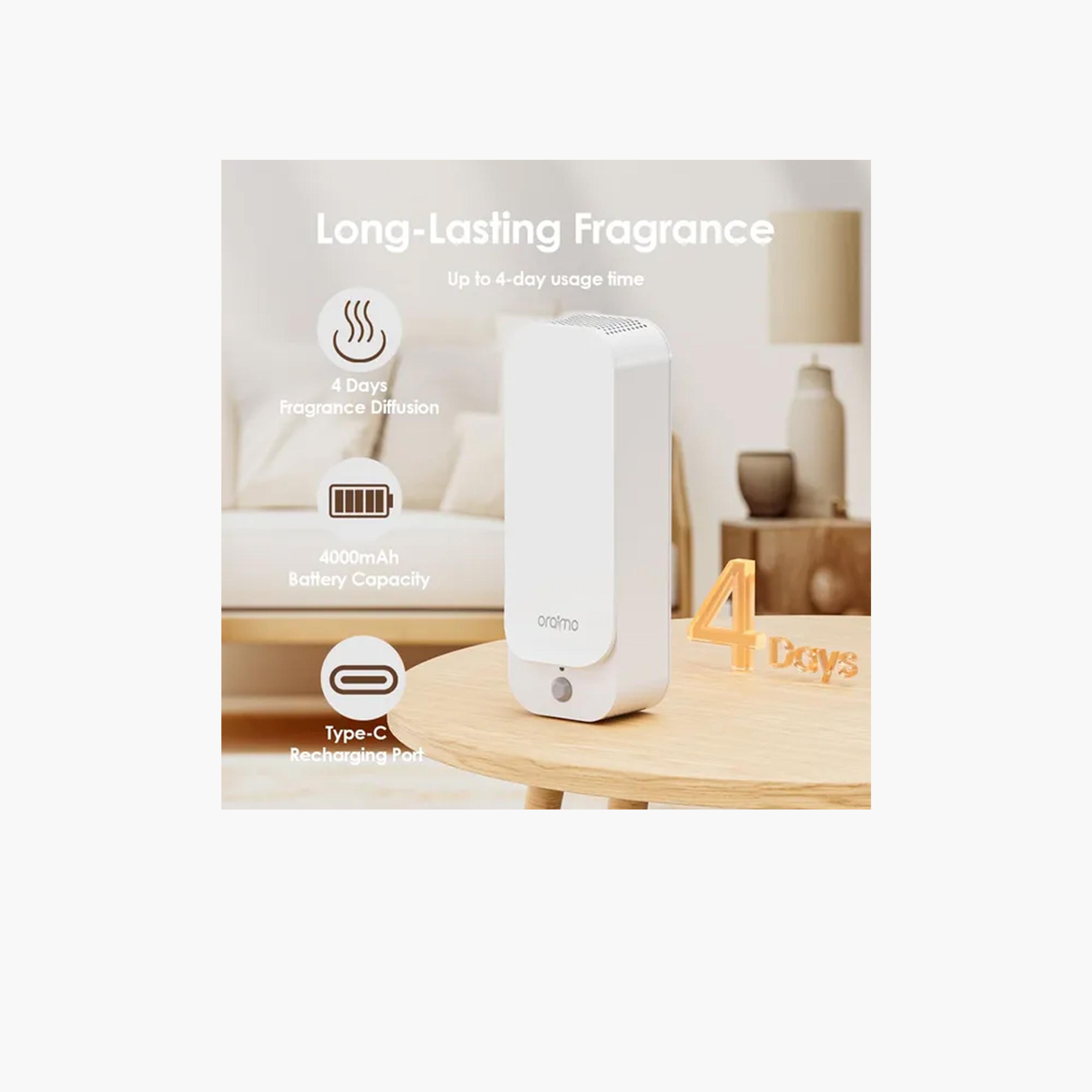 Oraimo AromaGlow Waterless Wall-mounted Aromatherapy Diffuser - White-household-decorandfragrance-homefragrance-diffusers-image-3