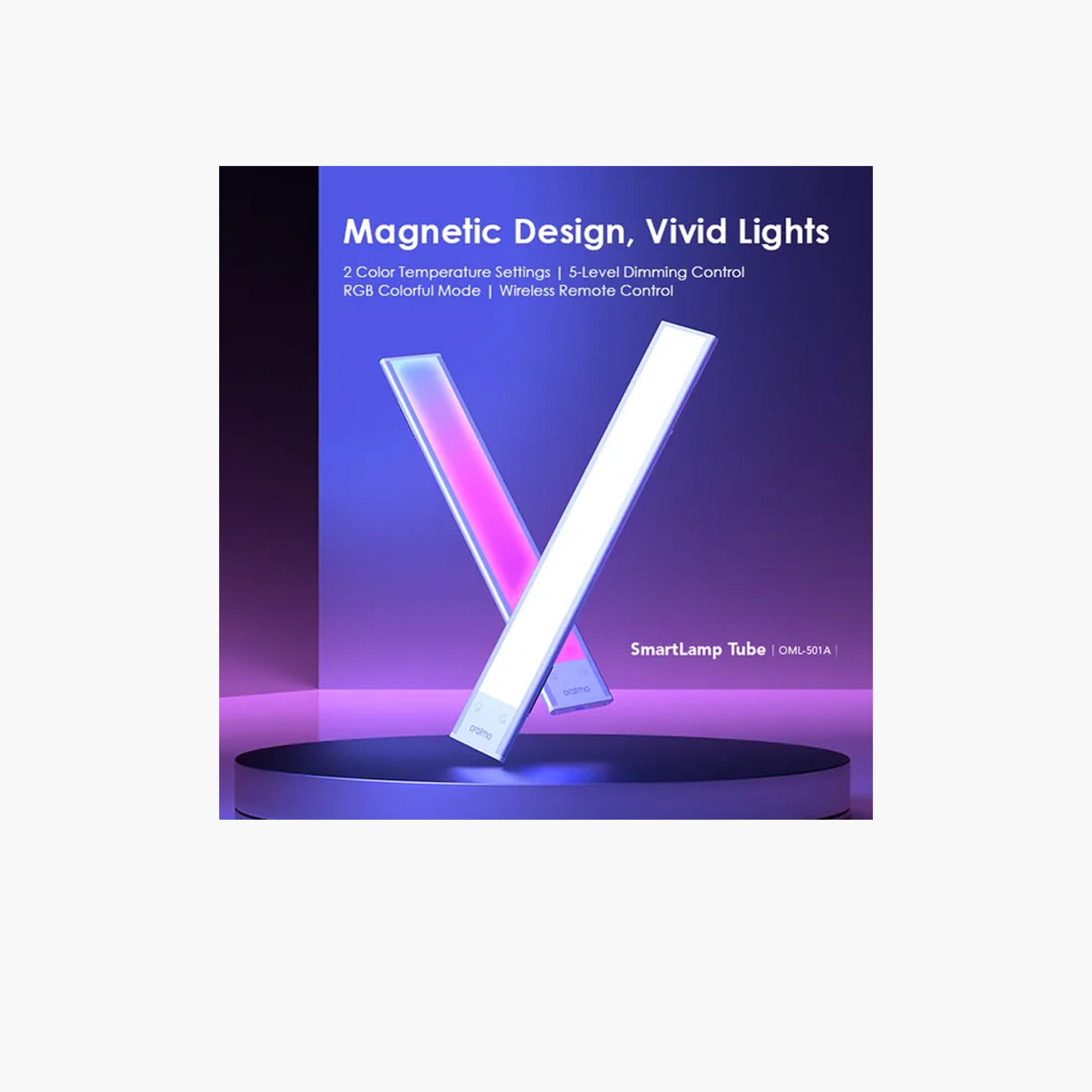 أورايمو - مصباح سمارت لامب تيوب 4.5 واط RGB مغناطيسي - أبيض فجر-household-lighting-tableanddesklamps-image-6