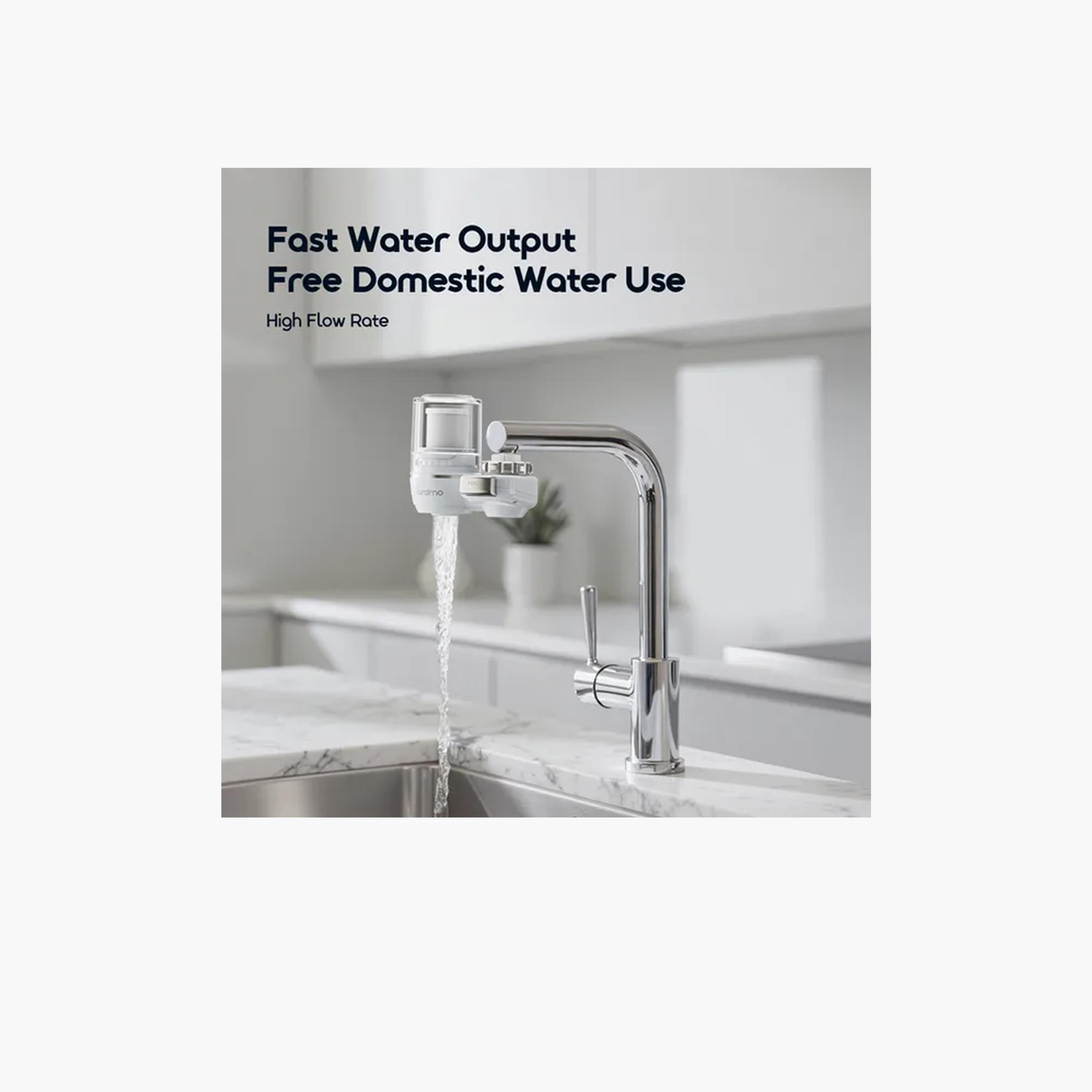 Oraimo CleanSip Multi-Layer Faucet Mount Water Filtration System - White-household-appliances-homeappliances-waterpurifiers-image-2