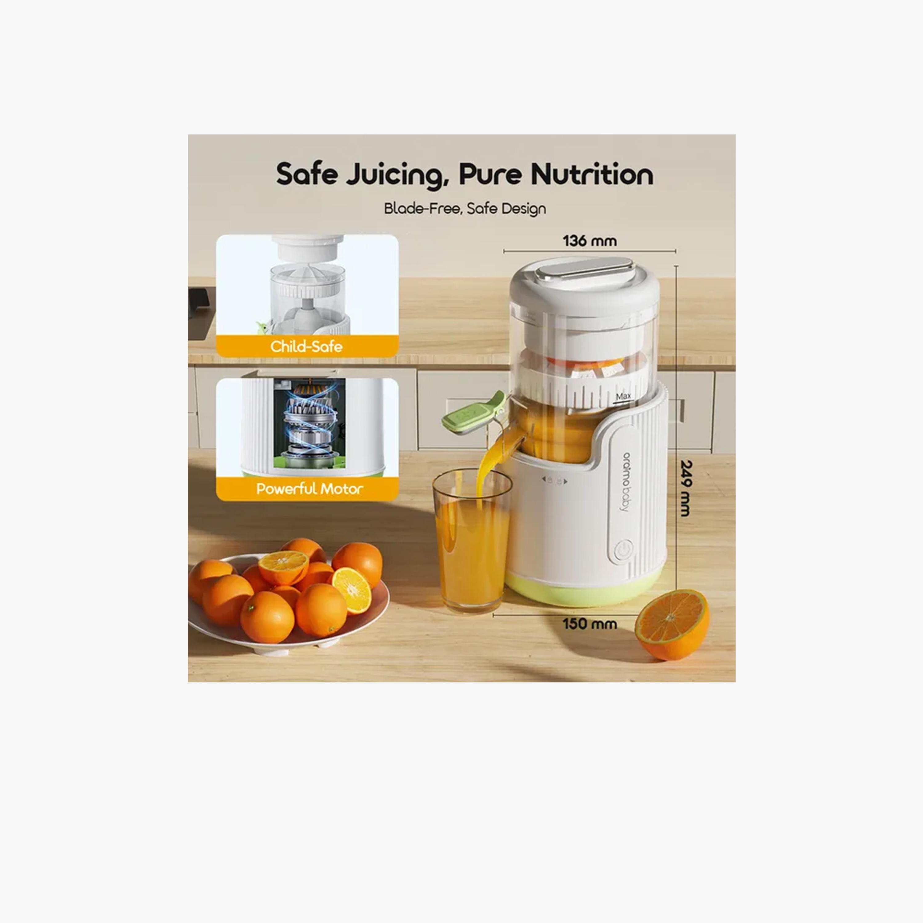 Oraimo Baby PureJuice Rechargeable Safe Design Smart Baby Juicer - Vitality Green-household-appliances-kitchenappliances-blendersmixersandgrinders-image-5