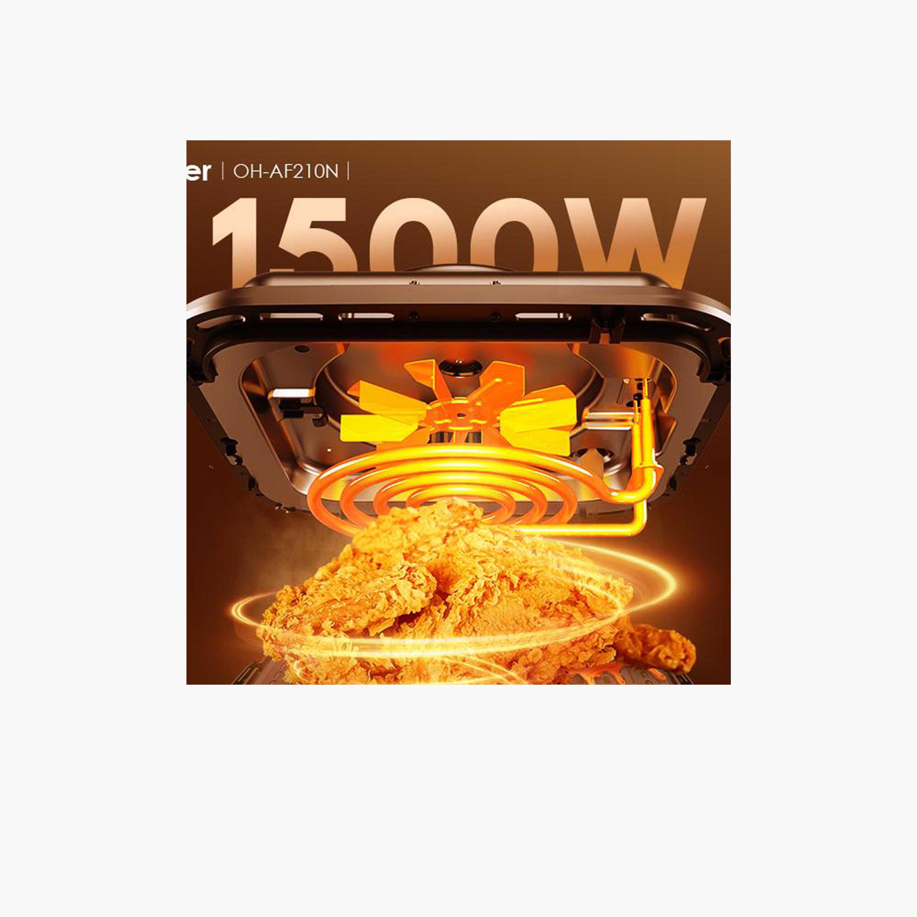 أورايمو - مقلاة هوائية ذكية 1500 واط، سعة 5 لتر - أسود-household-appliances-homeappliances-airpurifiers-image-5
