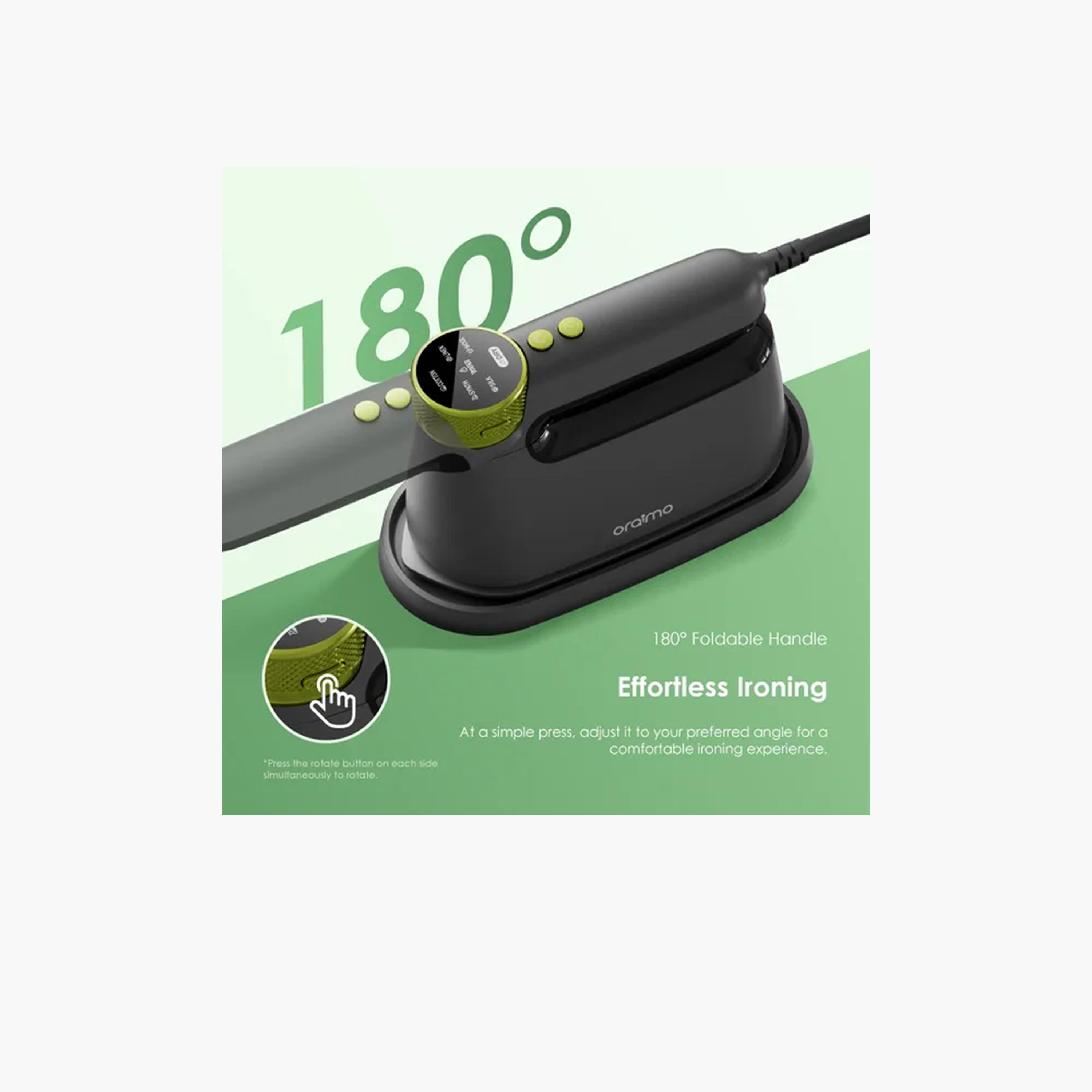أورايمو - مكواة كهربائية محمولة سمارت آيرون بقوة 1740 واط - رمادي جرافيتي-household-appliances-homeappliances-ironandsteamers-image-5