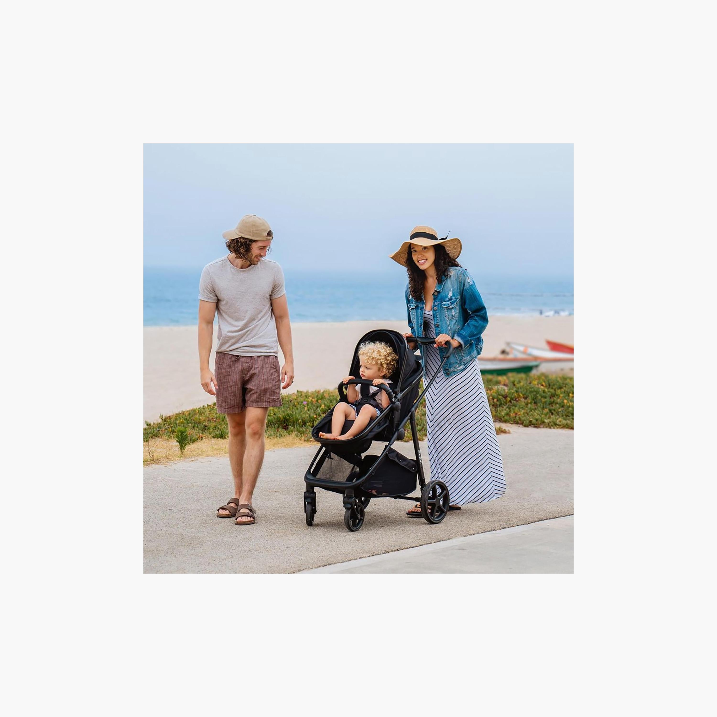 Mompush 2-In-1 Wiz Convertible Stroller with Extendable Canopy & Bassinet Mode-baby-gear-strollersandprams-strollers-image-11