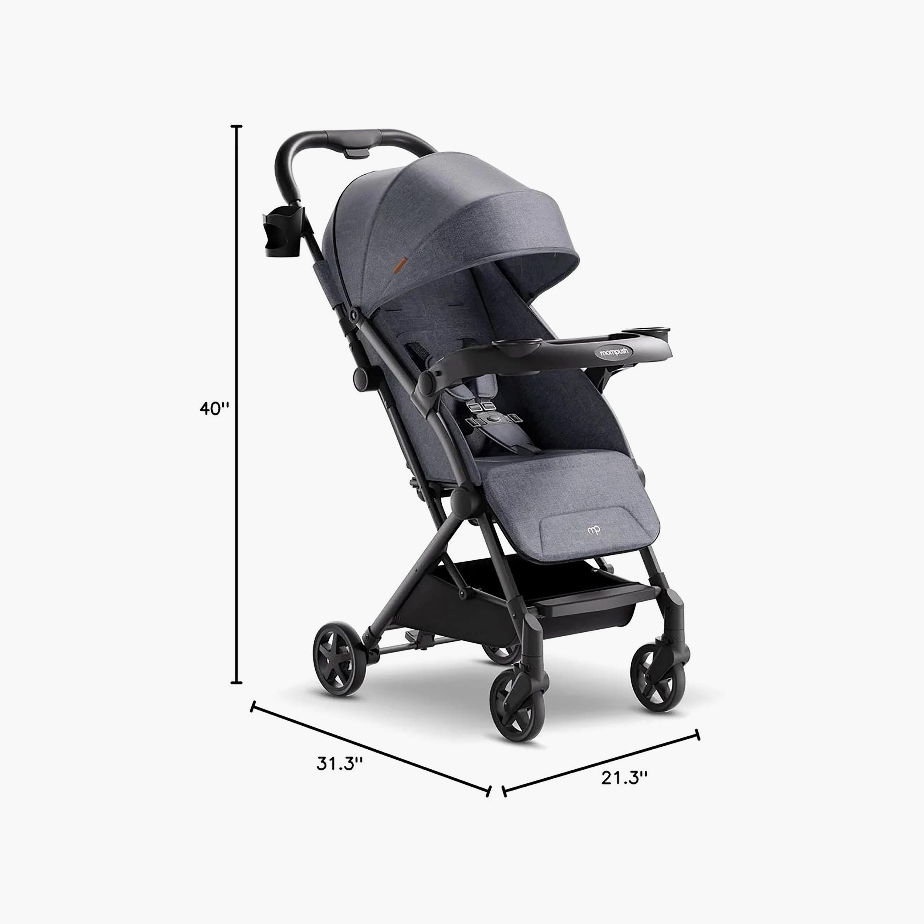 Mompush Lithe V2 Lightweight Travel Stroller with Detachable Snack Tray-baby-gear-strollersandprams-strollers-image-2