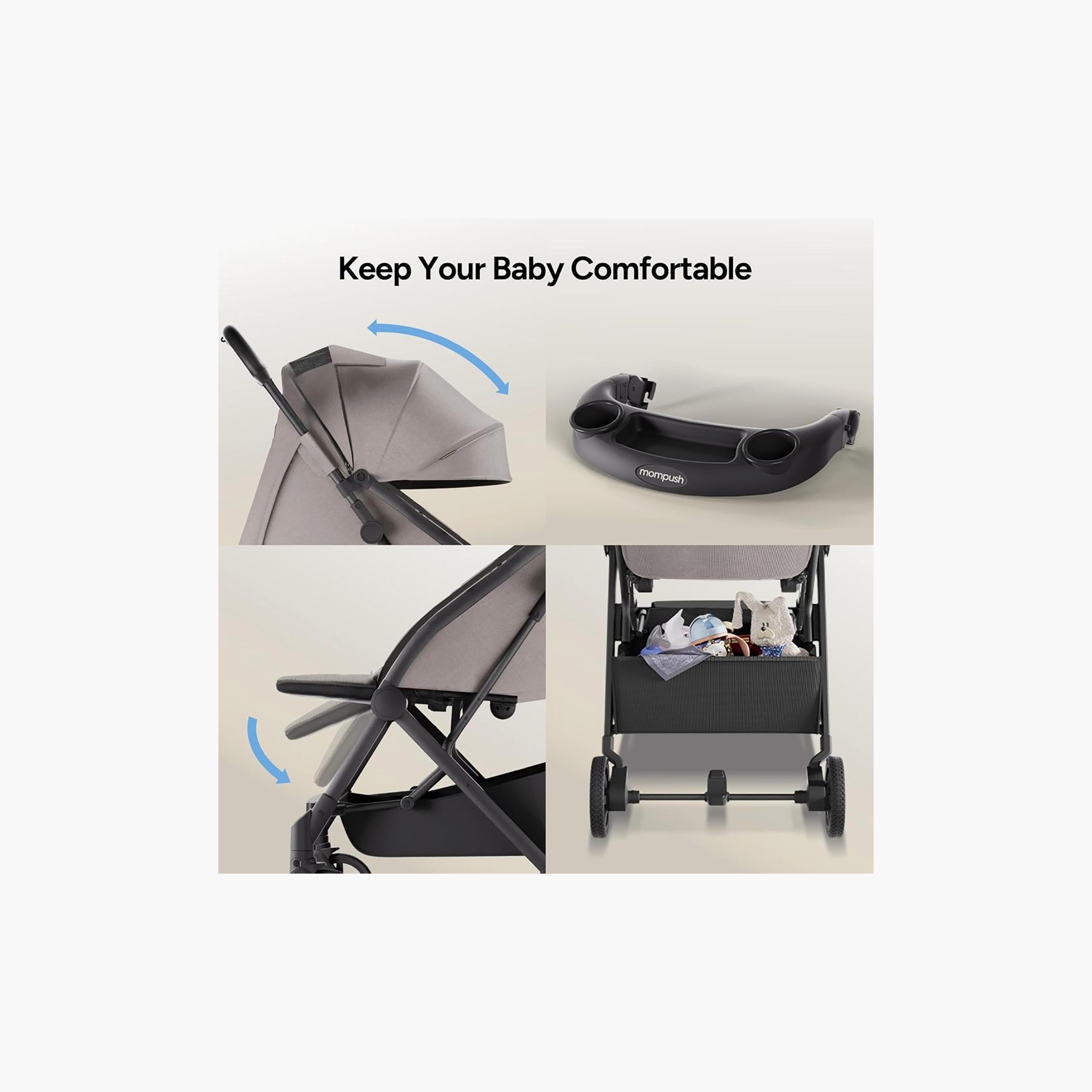 Mompush Lithe V2 Lightweight Travel Stroller with Detachable Snack Tray-baby-gear-strollersandprams-strollers-image-8
