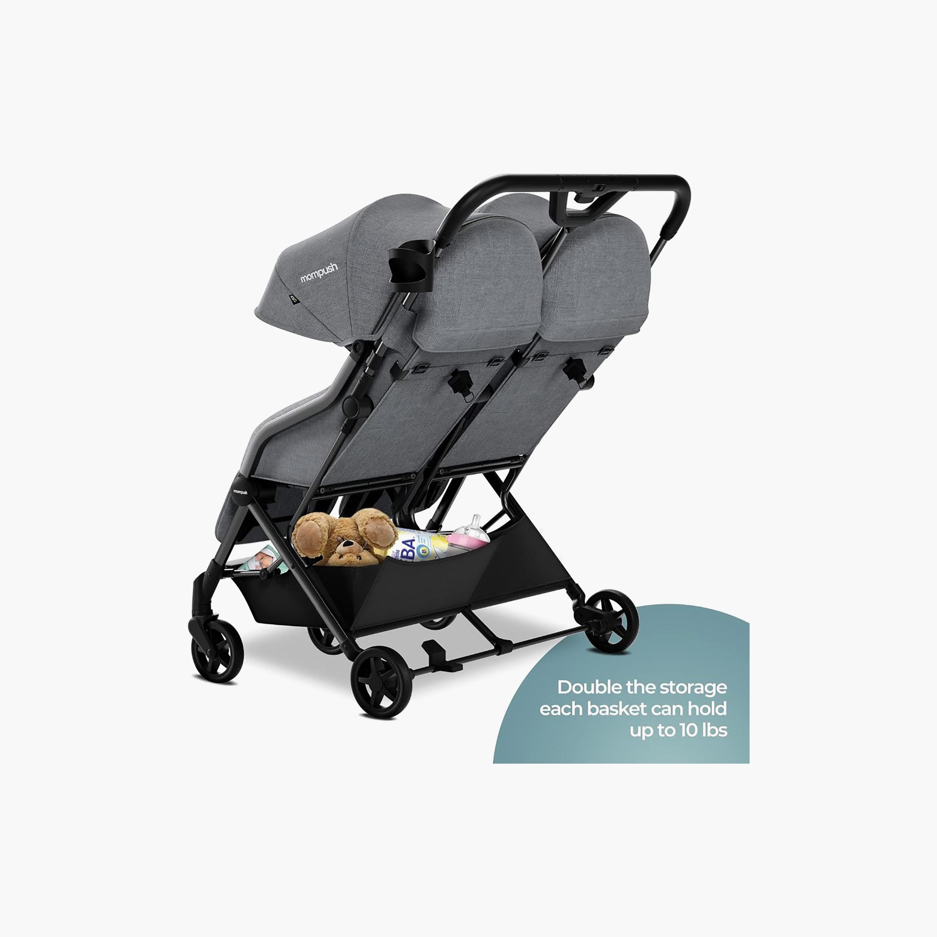 Mompush Lithe Double Lightweight Twin Stroller with Canopy-baby-gear-strollersandprams-strollers-image-6