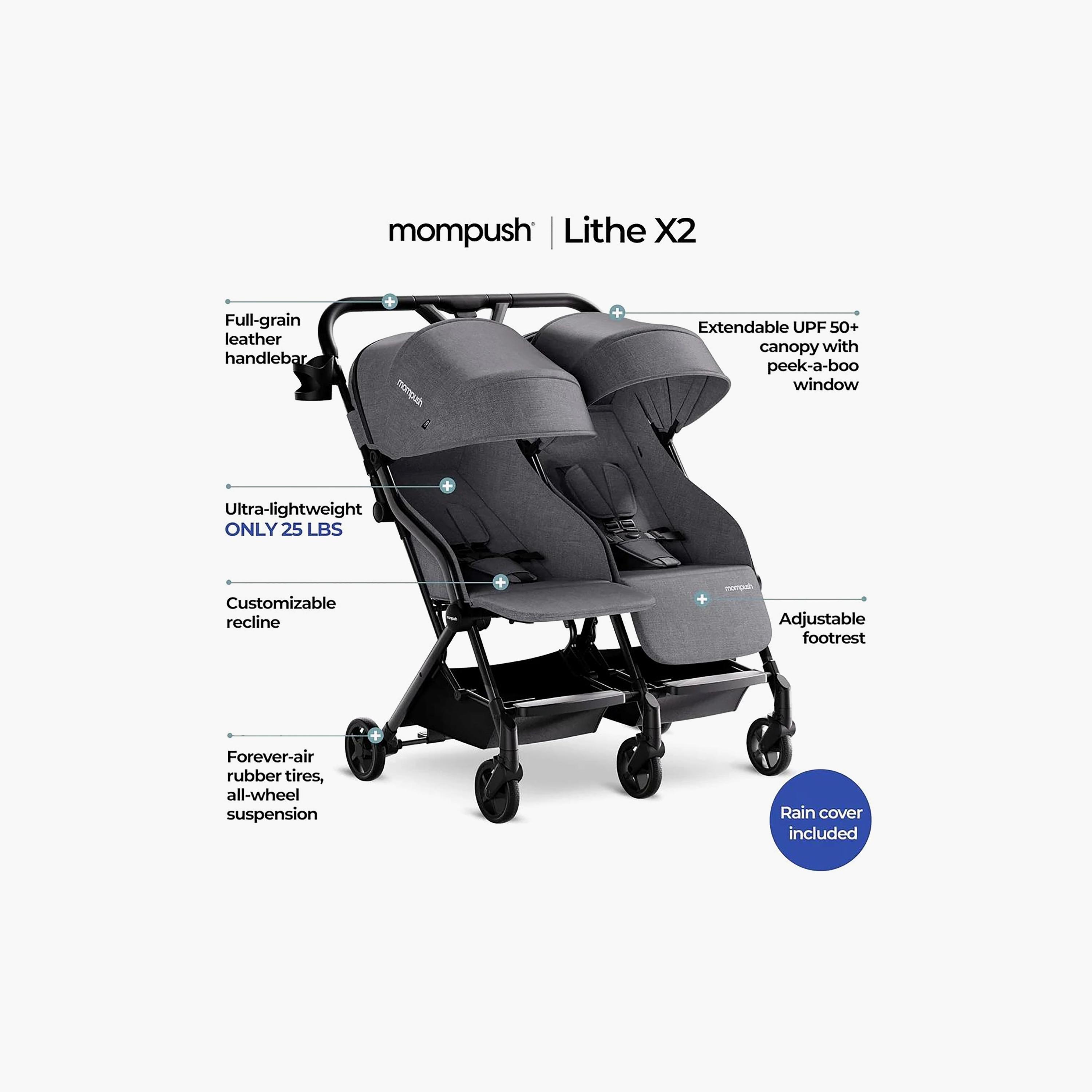 Mompush Lithe Double Lightweight Twin Stroller with Canopy-baby-gear-strollersandprams-strollers-image-8