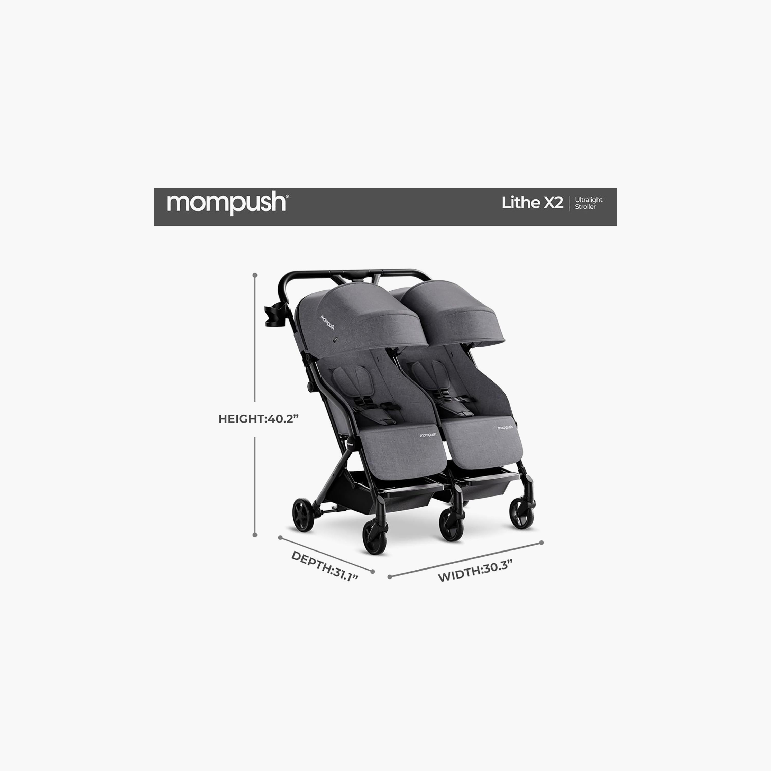 Mompush Lithe Double Lightweight Twin Stroller with Canopy-baby-gear-strollersandprams-strollers-image-9