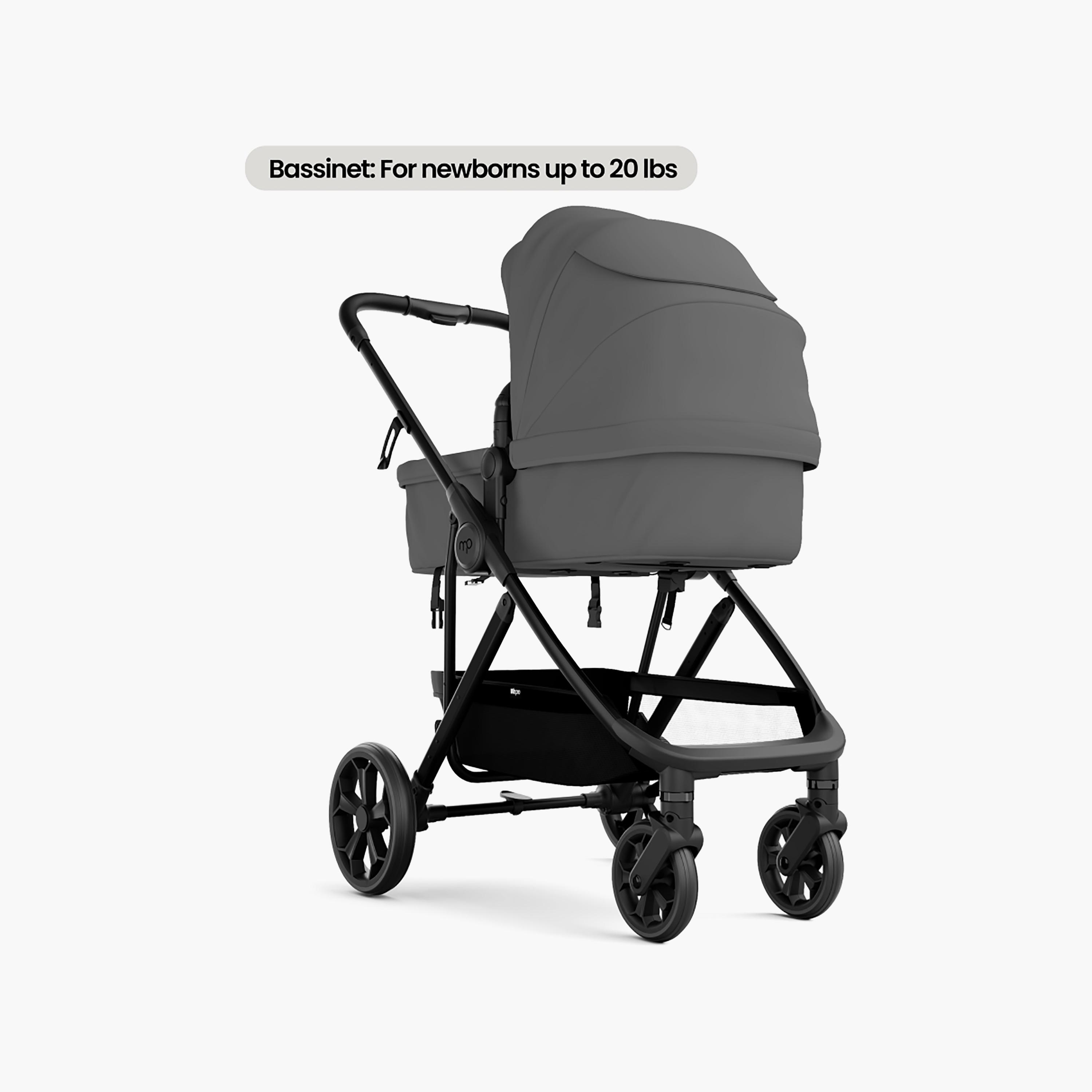 Mompush 4-In-1 Wiz Pro Stroller with Newborn Mode & Detachable Snack Tray-baby-gear-strollersandprams-strollers-image-8