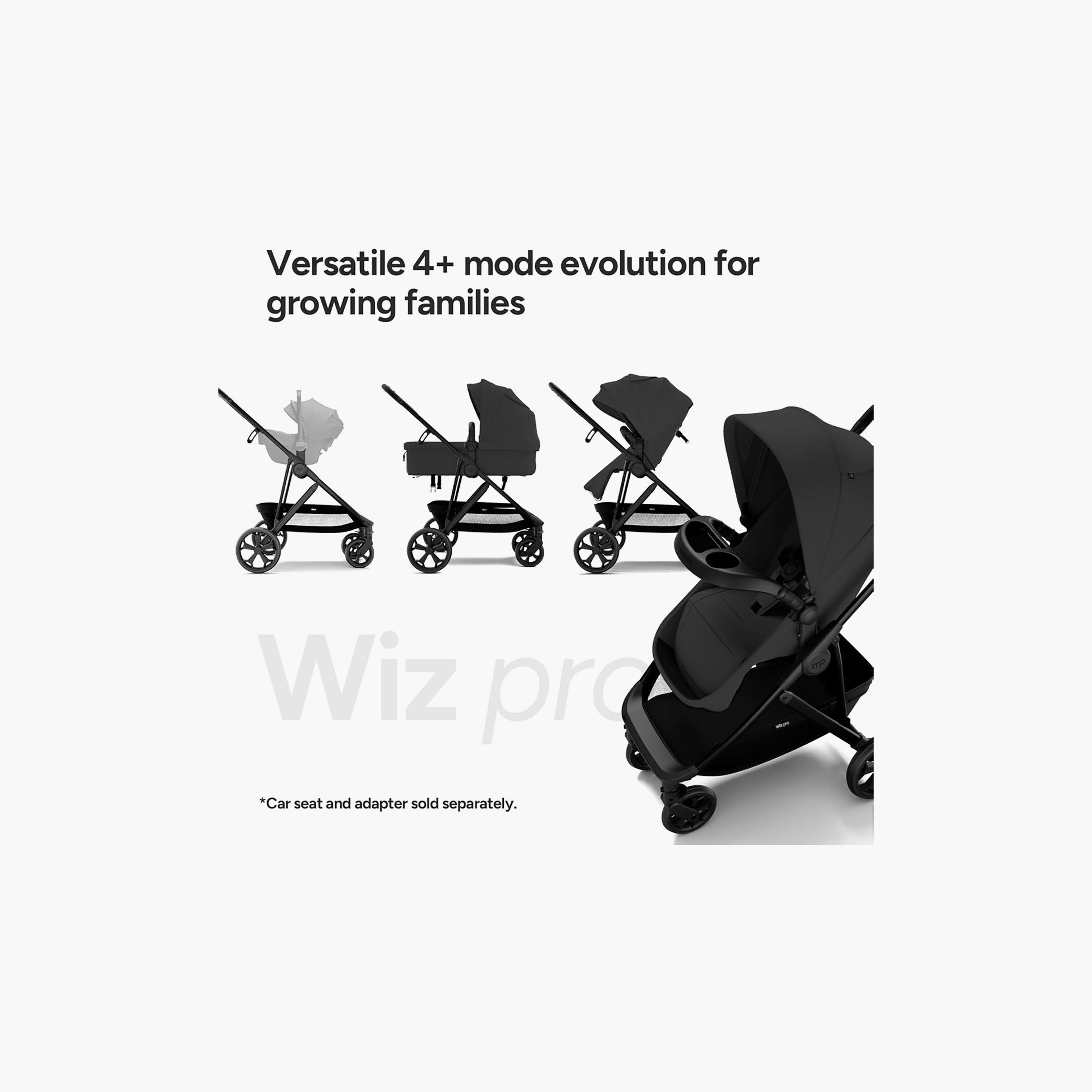 Mompush 4-In-1 Wiz Pro Stroller with Newborn Mode & Detachable Snack Tray-baby-gear-strollersandprams-strollers-image-5