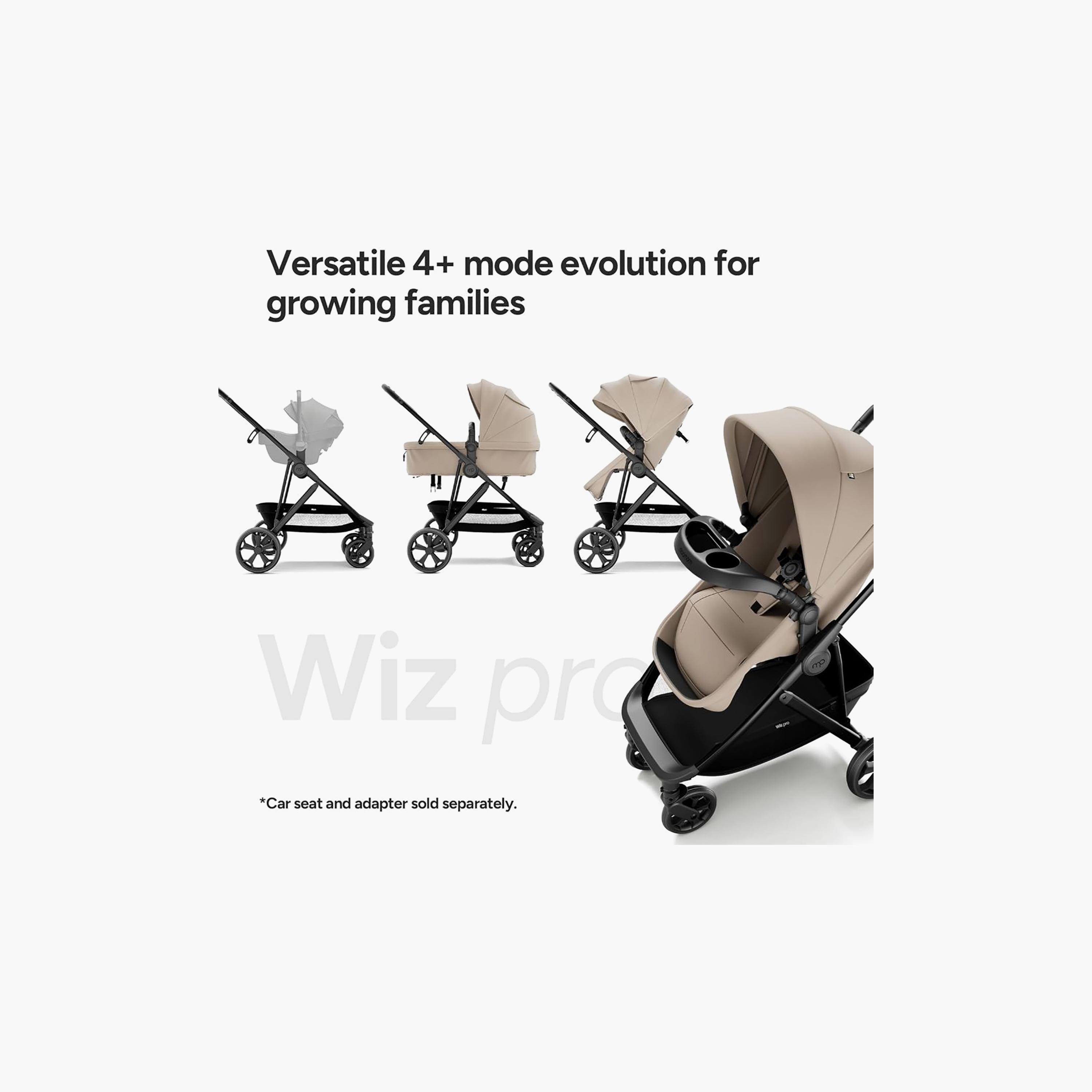 Mompush 4-In-1 Wiz Pro Stroller with Newborn Mode & Detachable Snack Tray-baby-gear-strollersandprams-strollers-image-7