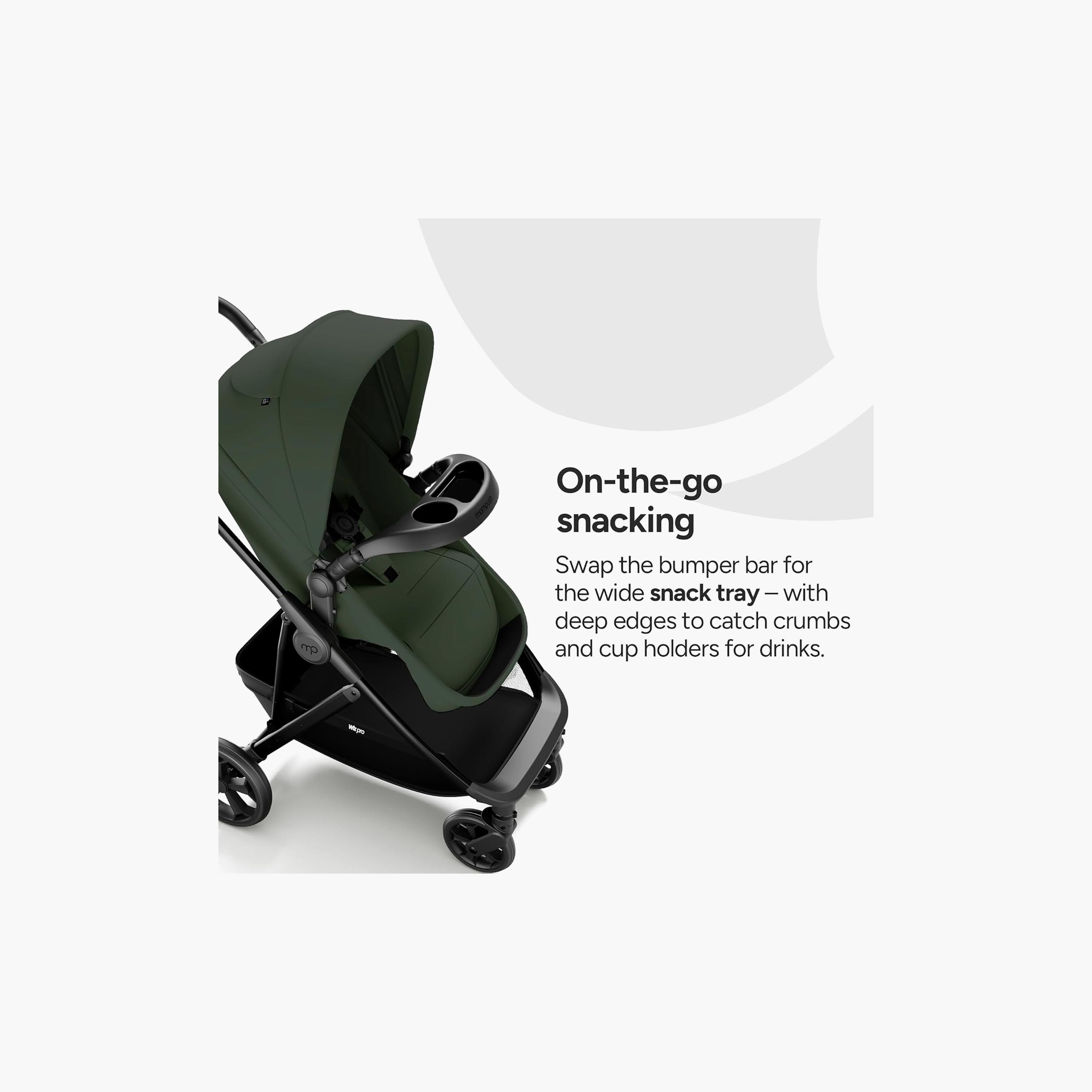 Mompush 4-In-1 Wiz Pro Stroller with Newborn Mode & Detachable Snack Tray-baby-gear-strollersandprams-strollers-image-7