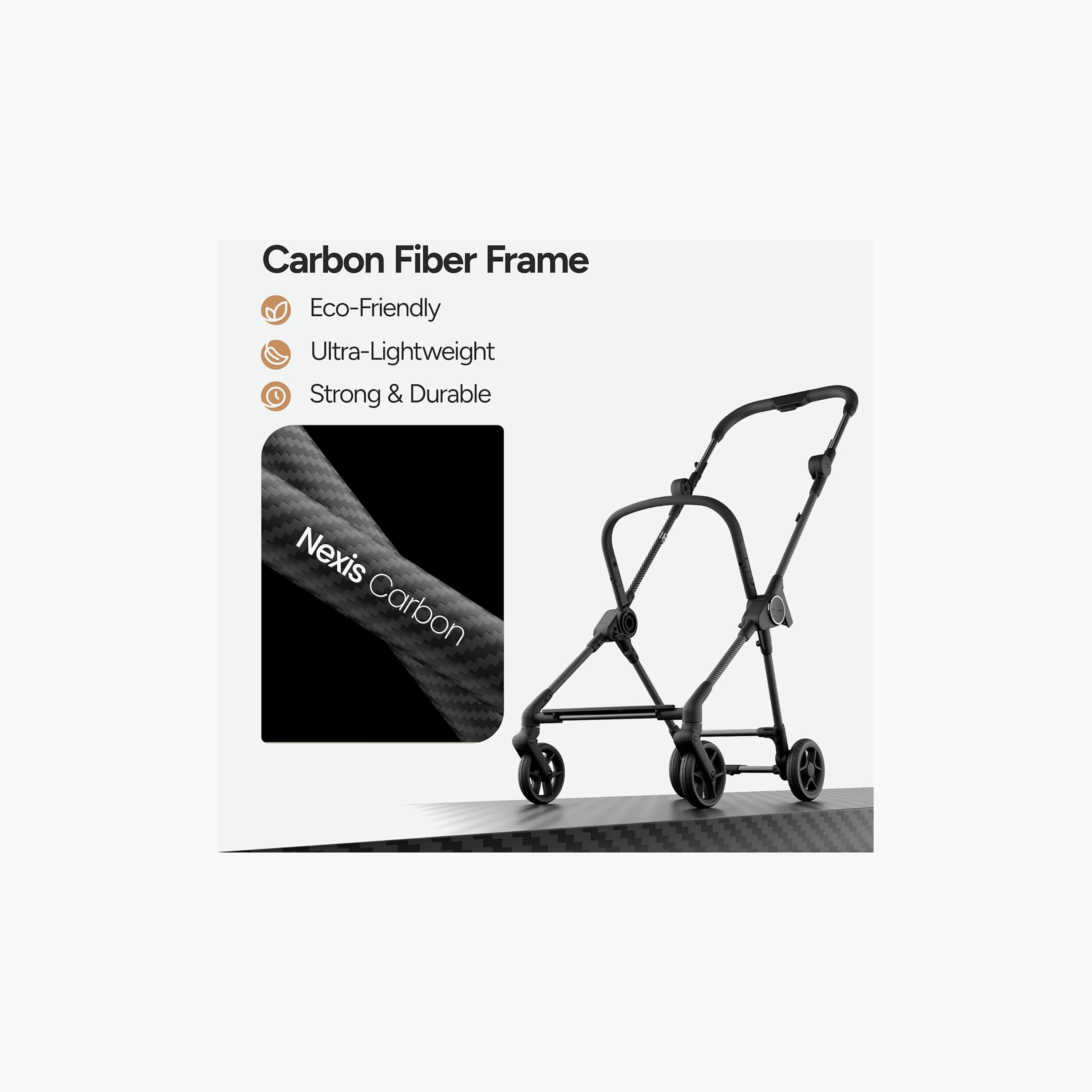 Mompush Nexis Carbon Ultra-Lightweight Auto-Fold Stroller with Storage Bag-baby-gear-strollersandprams-strollers-image-9