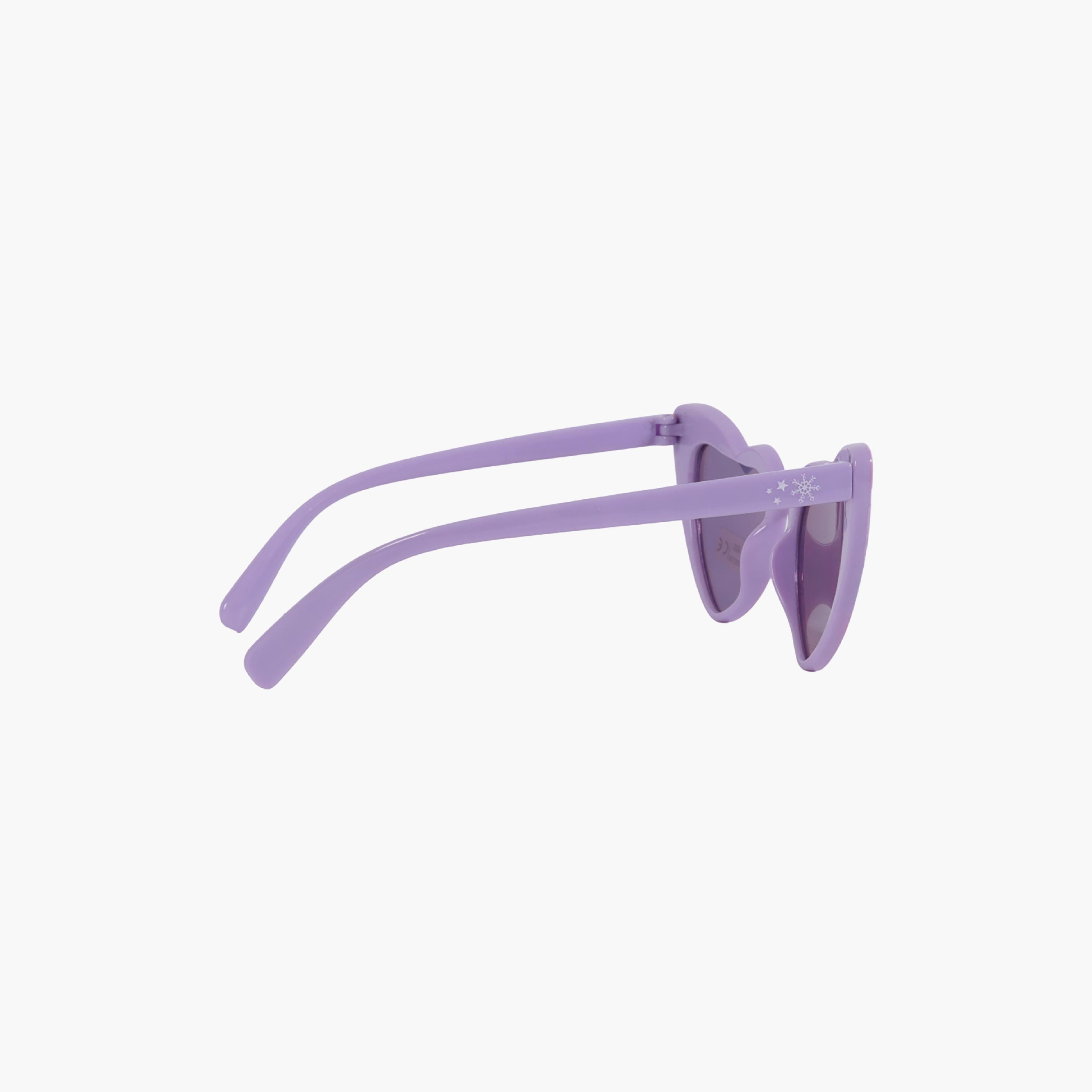 نظارة شمسية على شكل قلب وإطار براق بتصميم ديزني فروزن (ملكة الثلج)-girls-accessories-sunglasses-image-3