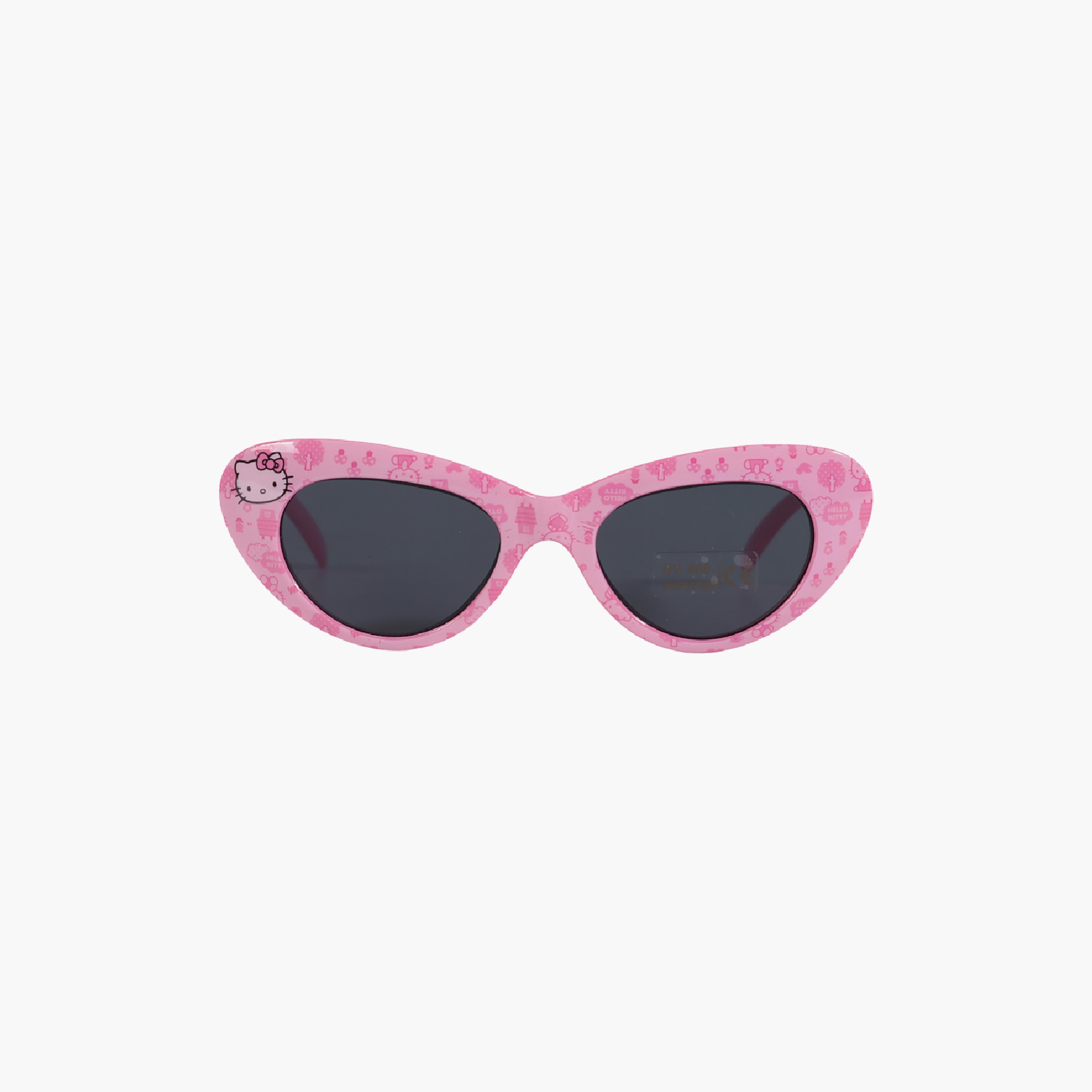 نظارة شمسية بإطار عين القطة (كات آي) بتصميم هيلو كيتي من سانريو-girls-accessories-sunglasses-image-1