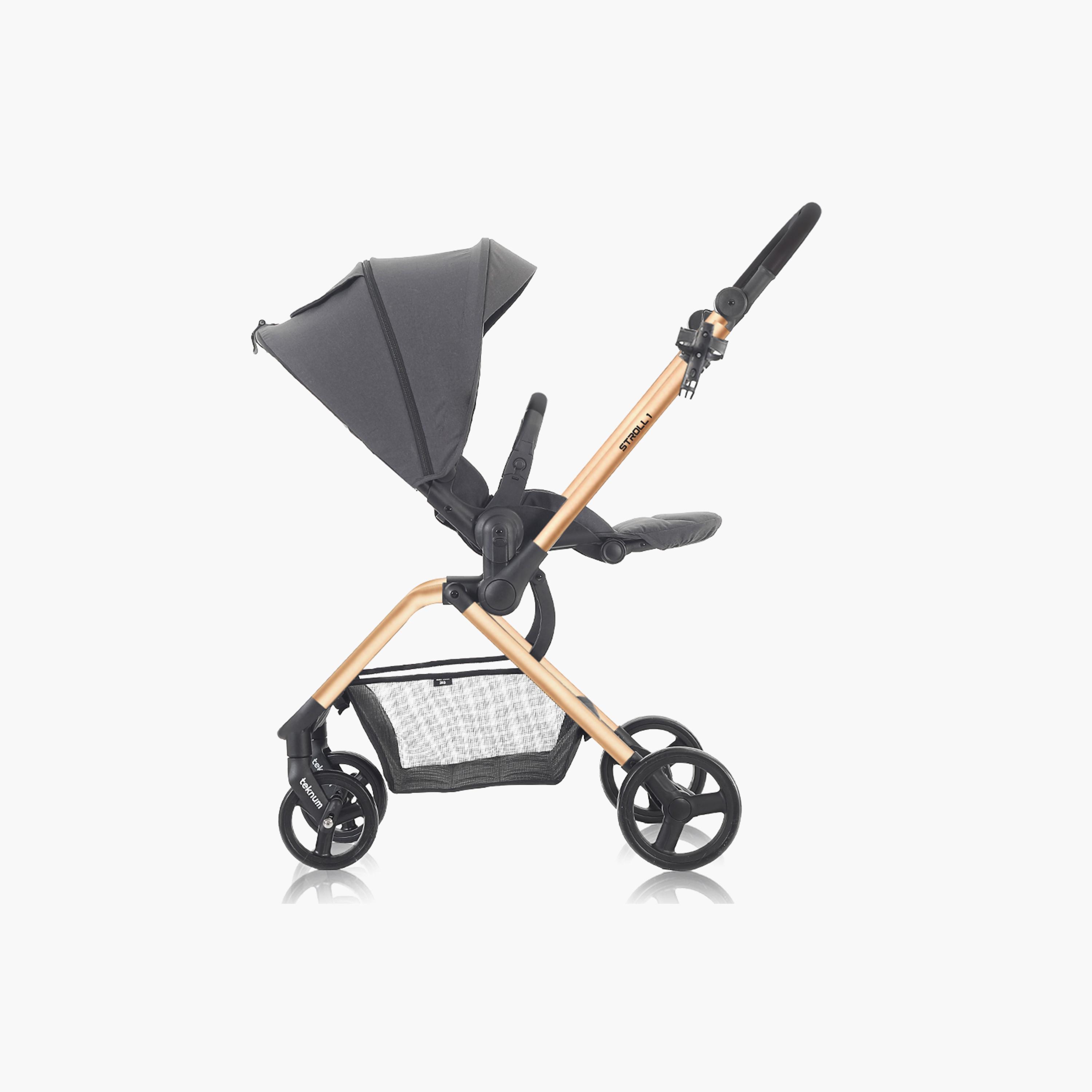 Teknum Stroll 1 Reversible Travel Stroller with 5 Point Safety Harness & Canopy-baby-gear-strollersandprams-strollers-image-1