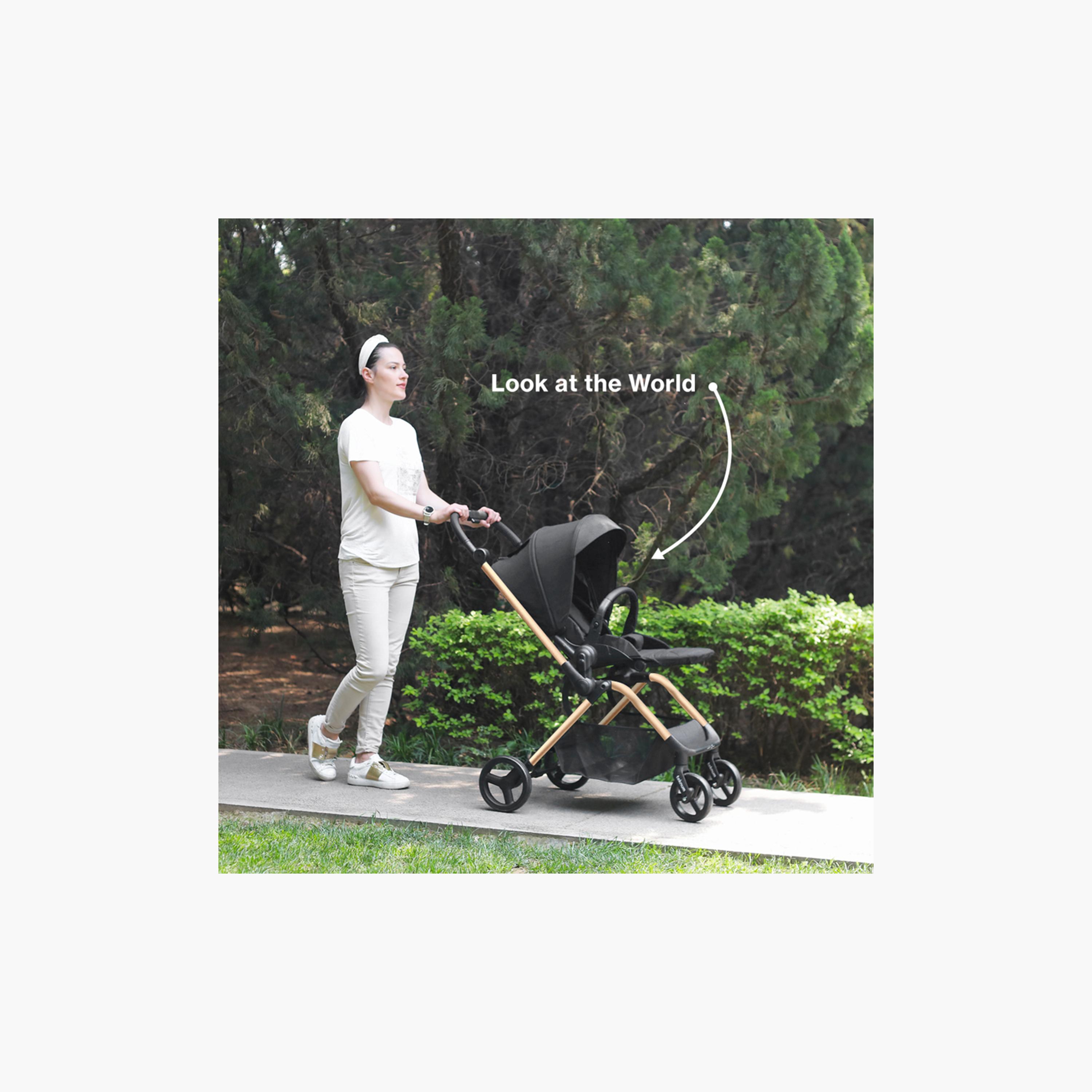 Teknum Stroll 1 Reversible Travel Stroller with 5 Point Safety Harness & Canopy-baby-gear-strollersandprams-strollers-image-8