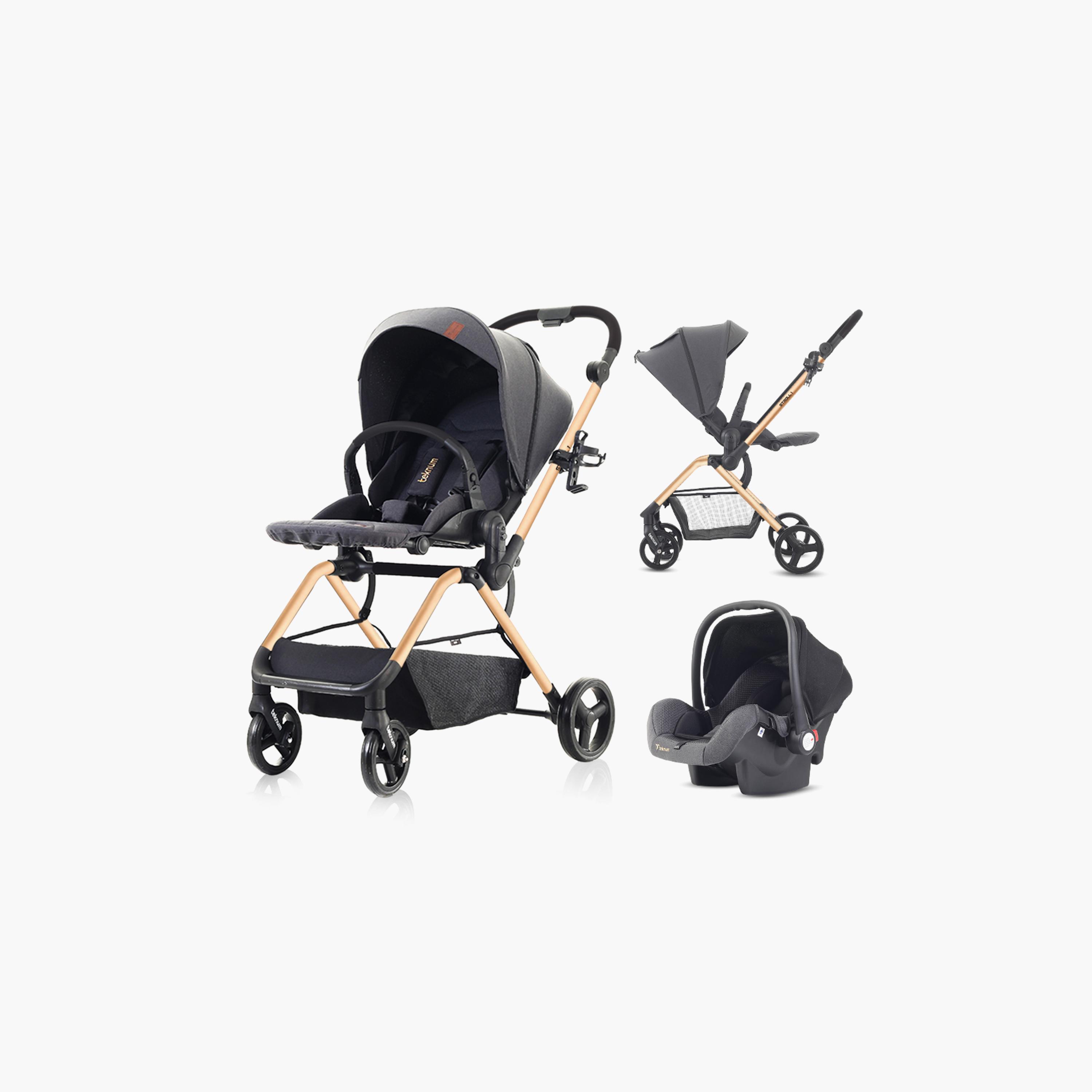 Teknum Stroll 1 Reversible Stroller & Baby Car Seat with Extendable Canopy-baby-gear-strollersandprams-travelsystems-image-1