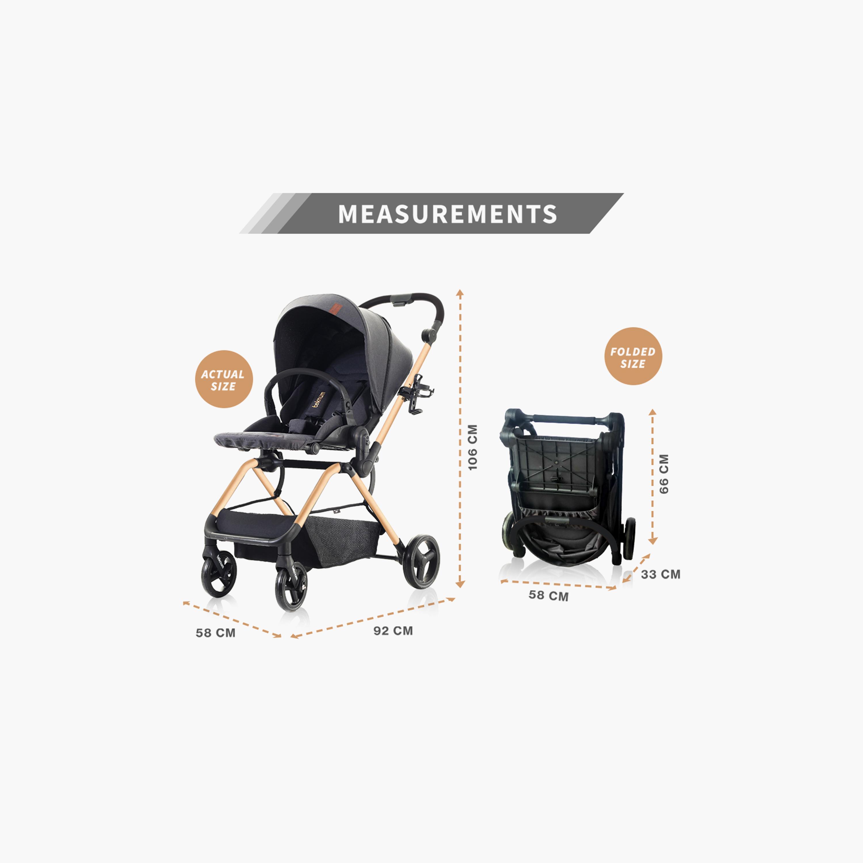 Teknum Stroll 1 Reversible Stroller & Baby Car Seat with Extendable Canopy-baby-gear-strollersandprams-travelsystems-image-10