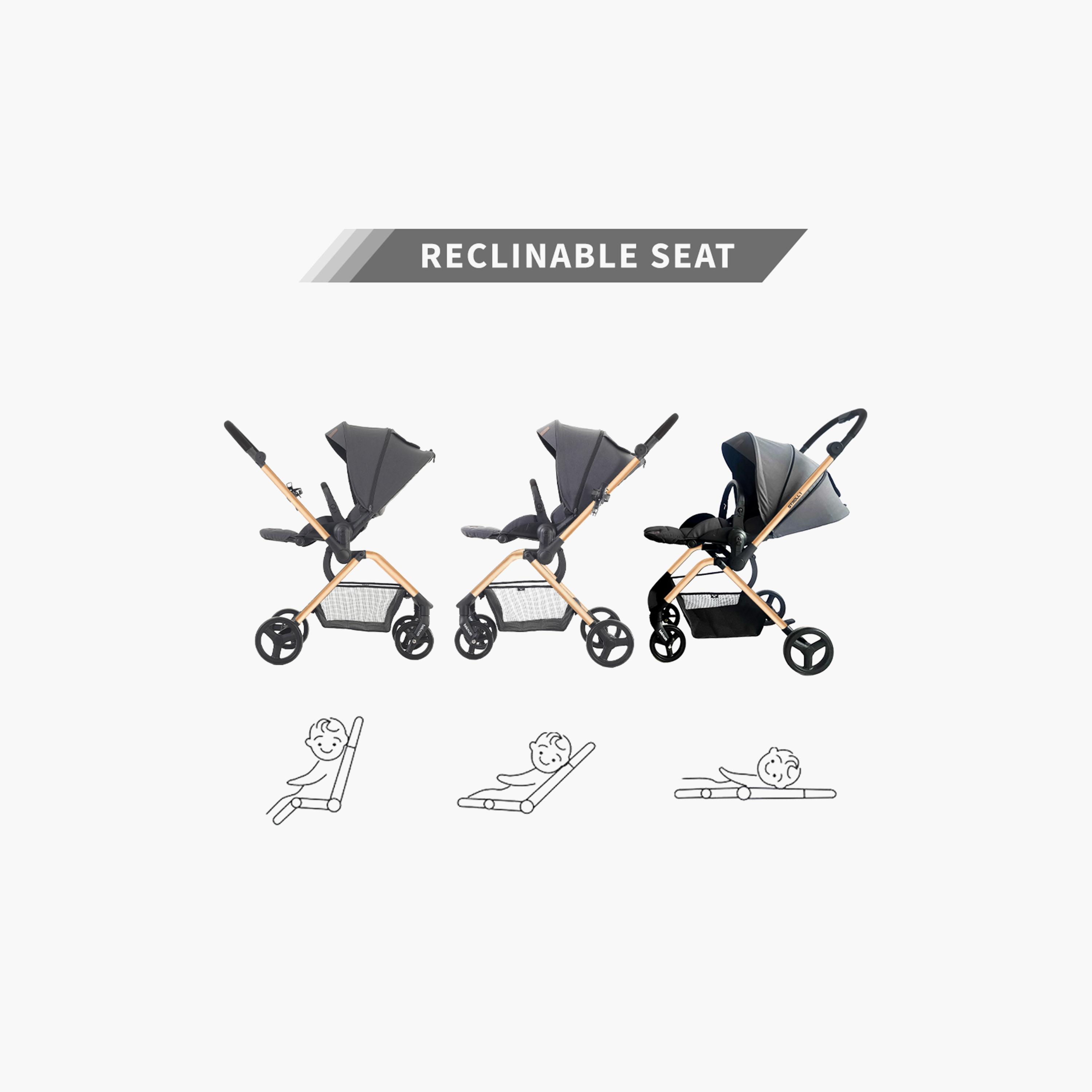 Teknum Stroll 1 Reversible Stroller & Baby Car Seat with Extendable Canopy-baby-gear-strollersandprams-travelsystems-image-15