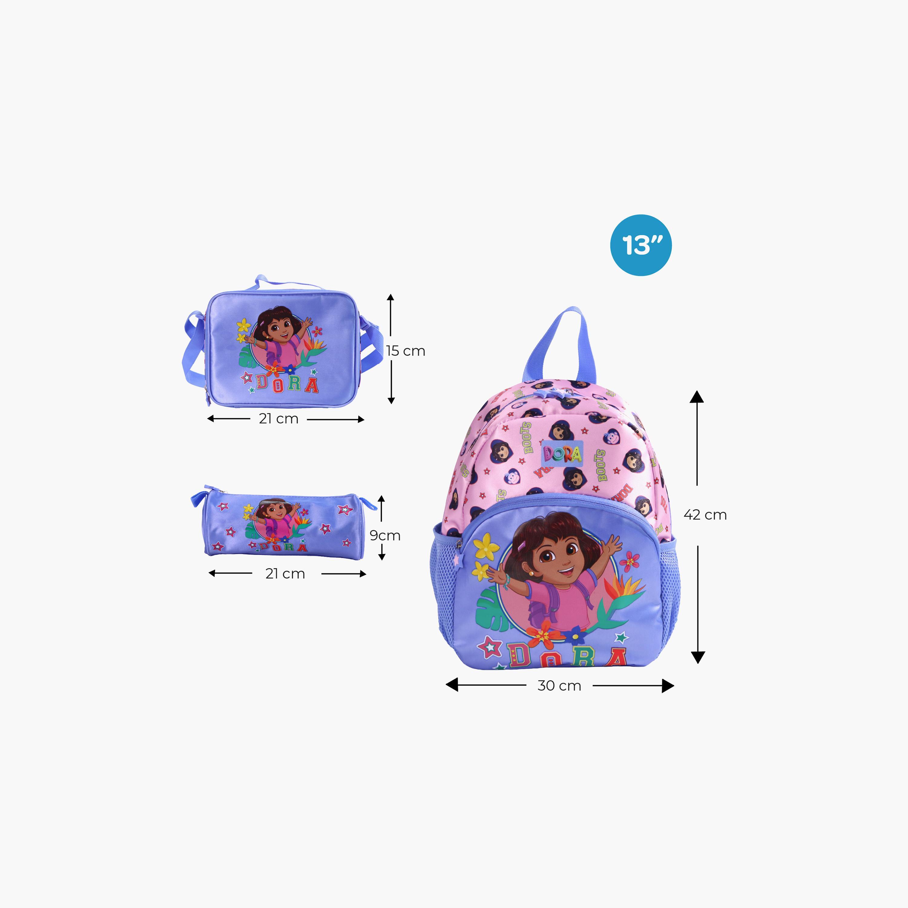 Moon Dora the Explorer School Bag with Lunch Bag & Pencil Case - 13 Inch-school-bagsandbackpacks-sets-image-10